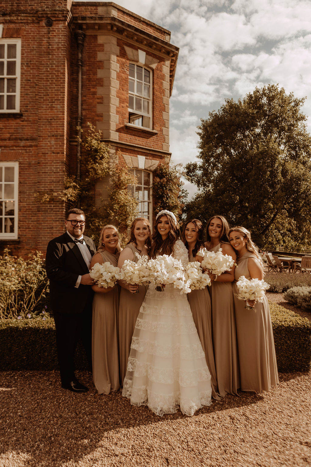 Rustic September Wedding Inspiration at Luxury Wedding Venue Iscoyd Park with Black Tie photographed by Esme Whiteside