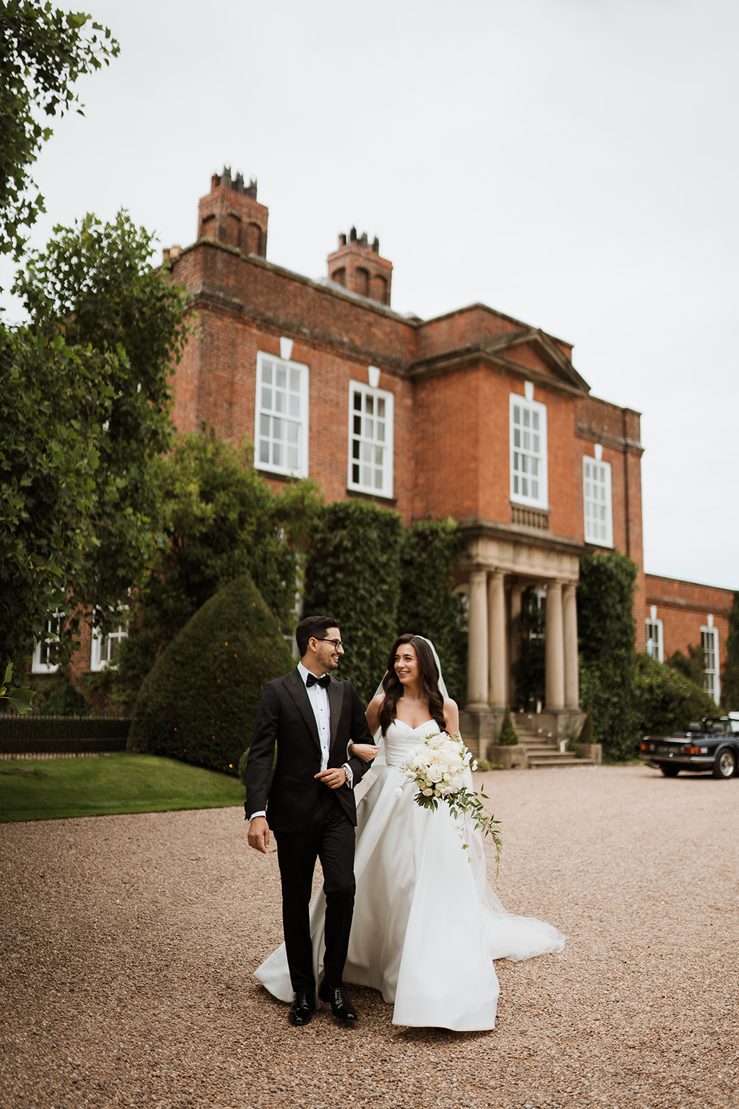 International Bridgerton inspired blended culture English country wedding at luxury venue Iscoyd Park
