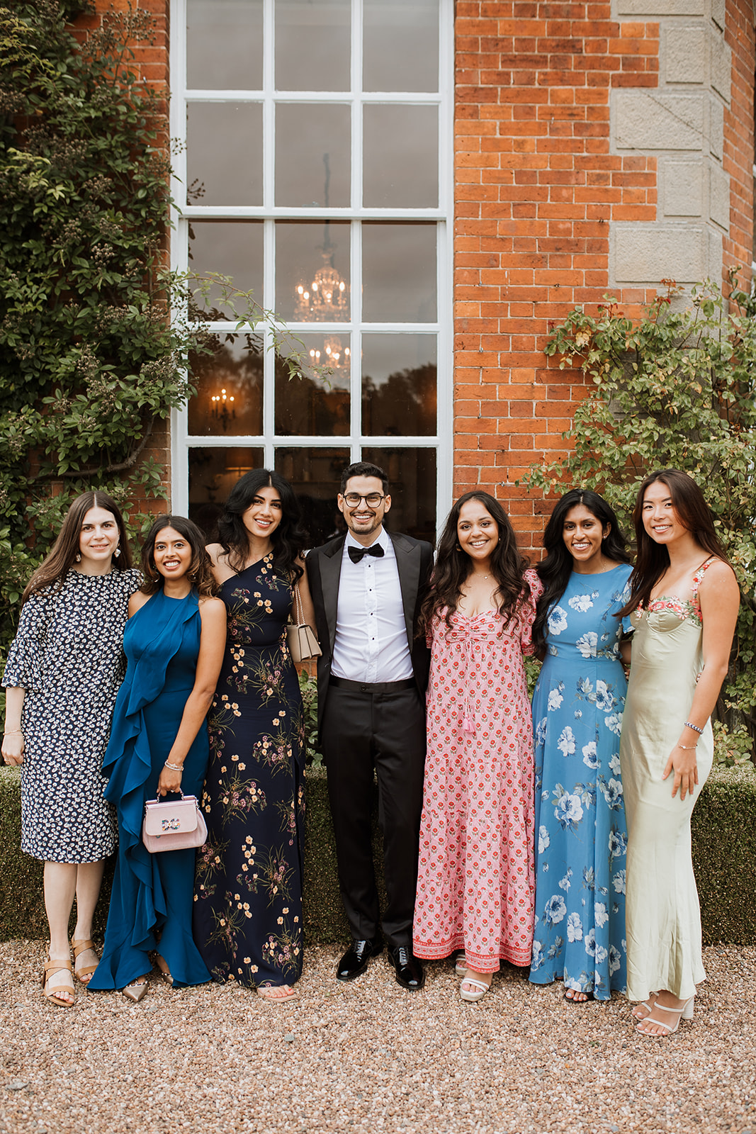 International Bridgerton inspired blended culture English country wedding at luxury venue Iscoyd Park