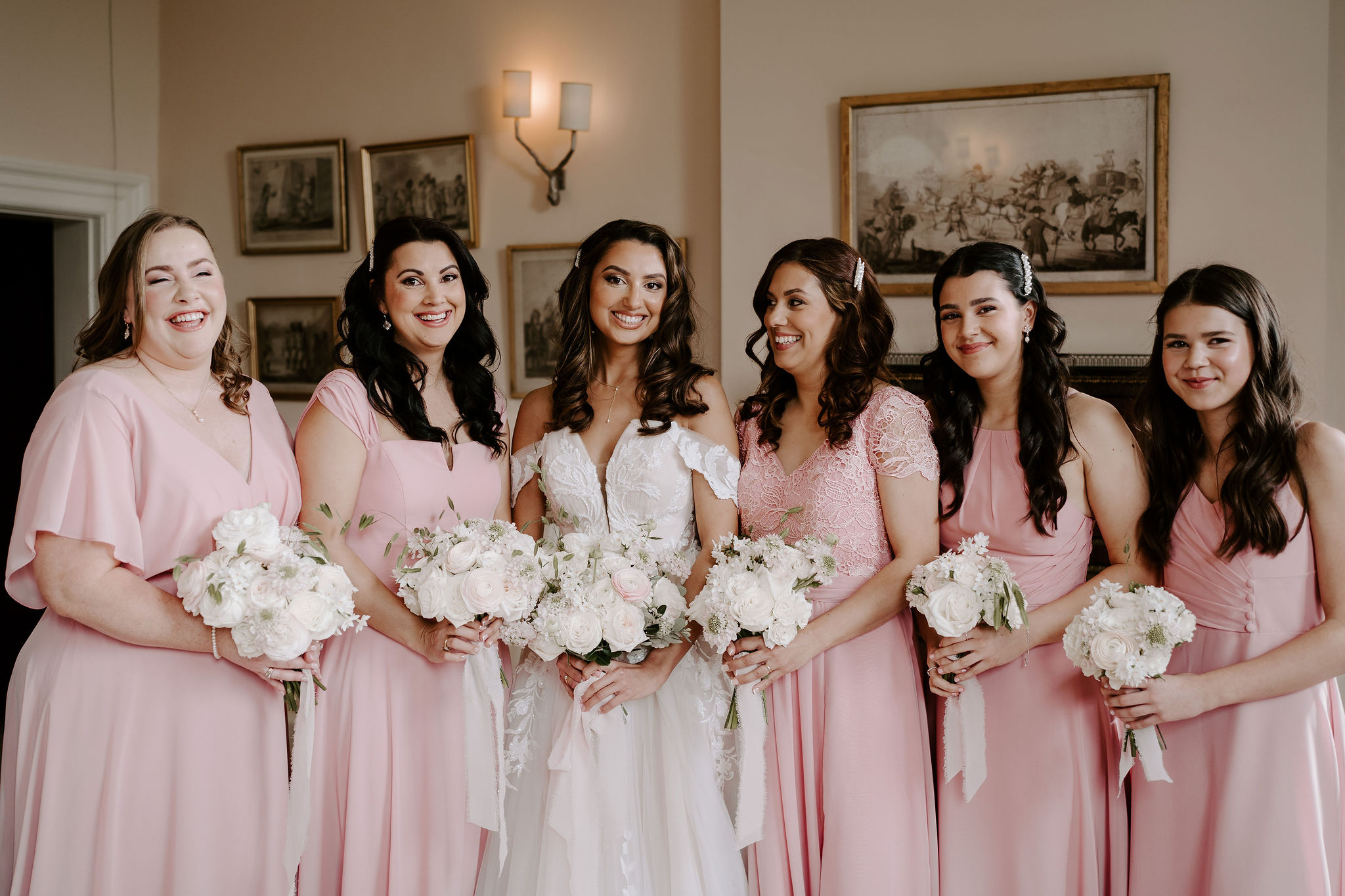 Tulle, O'Hara roses and decadence at this April wedding at luxury venue Iscoyd Park!