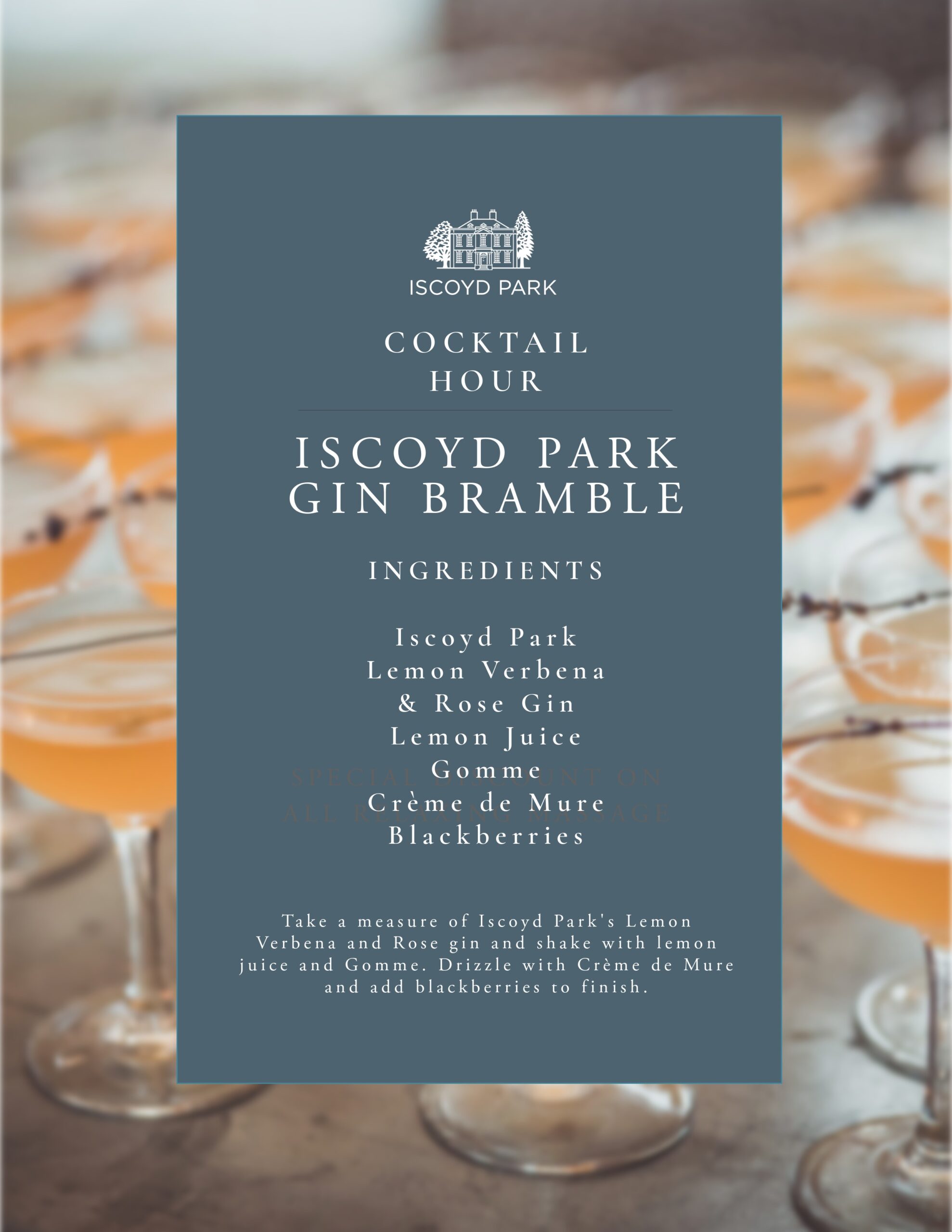 Cocktail Hour Tips from luxury wedding venue Iscoyd Park