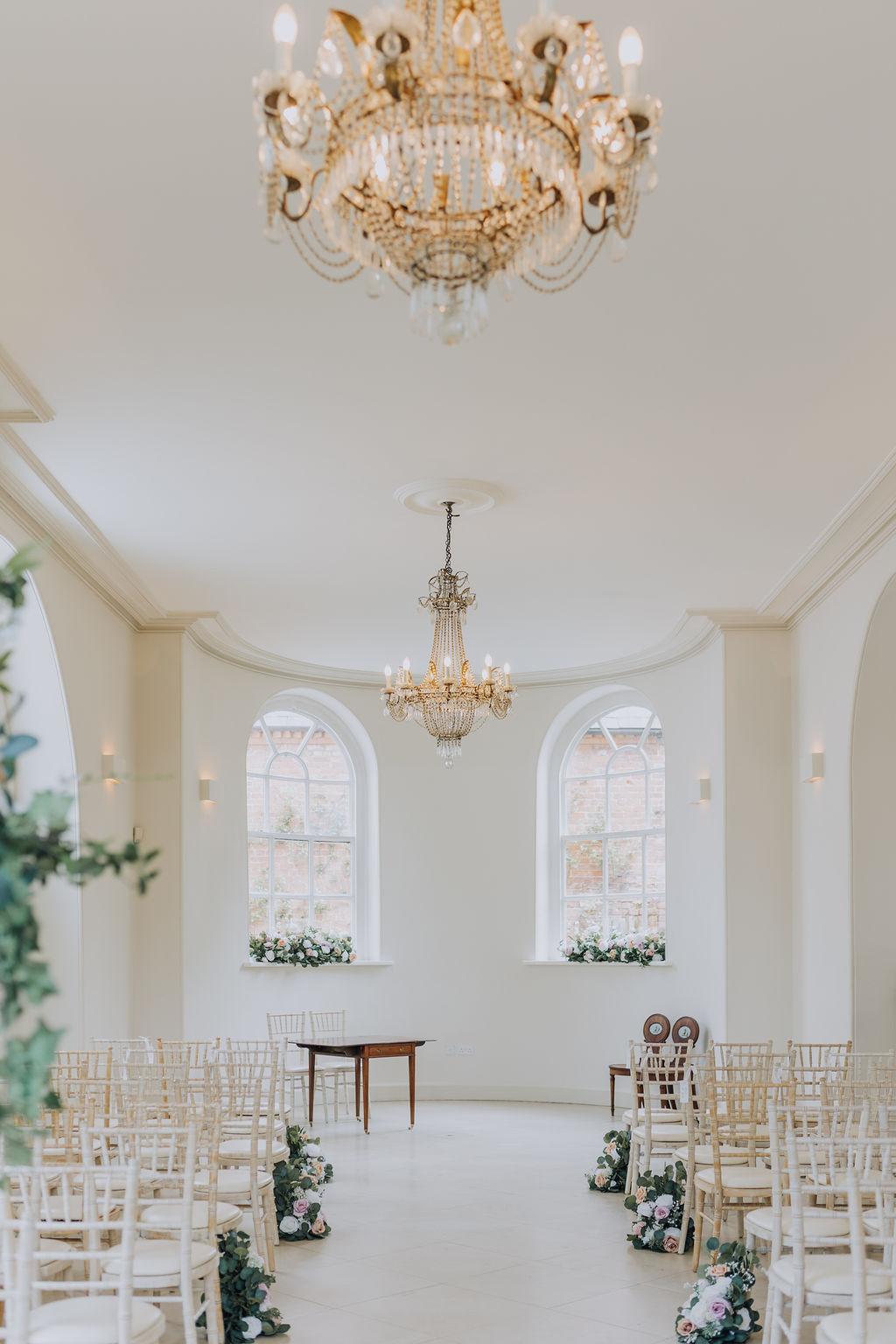 May classic English wedding at luxury venue Iscoyd Park with black tie, blush and champagne bridesmaids dresses by Clara Cooper Photography