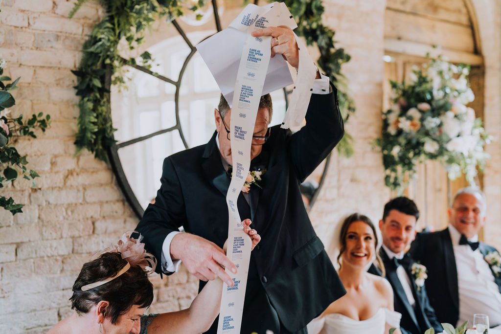 May classic English wedding at luxury venue Iscoyd Park with black tie, blush and champagne bridesmaids dresses by Clara Cooper Photography