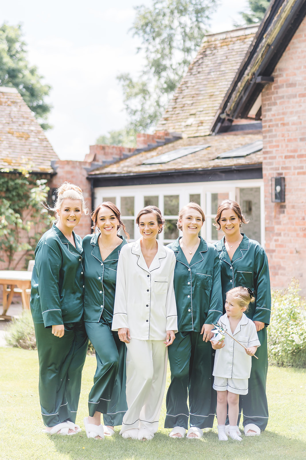 Hot pinks and coral wedding theme for classic English June wedding at Iscoyd Park by Sarah Horton Photography