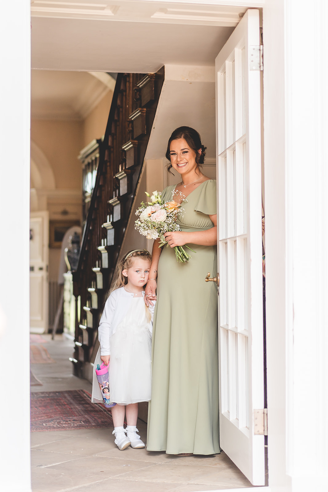 Hot pinks and coral wedding theme for classic English June wedding at Iscoyd Park by Sarah Horton Photography