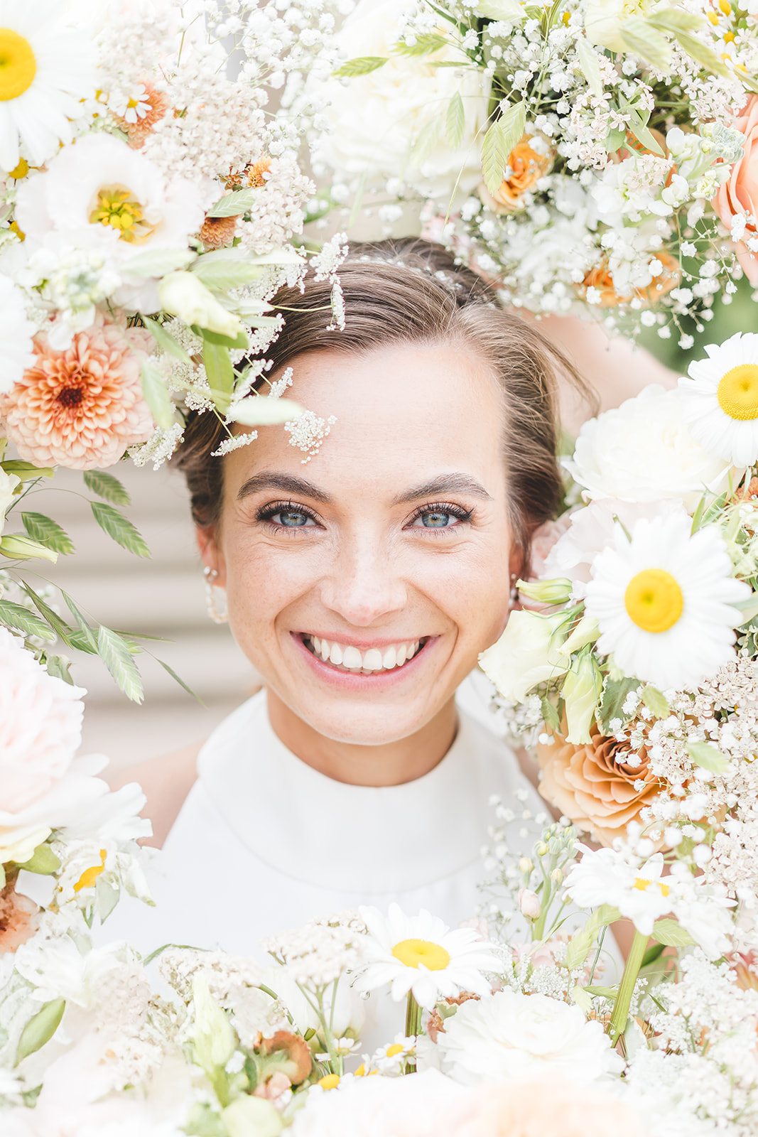 Hot pinks and coral wedding theme for classic English June wedding at Iscoyd Park by Sarah Horton Photography