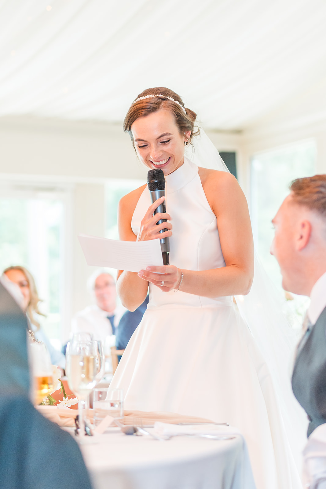 Hot pinks and coral wedding theme for classic English June wedding at Iscoyd Park by Sarah Horton Photography