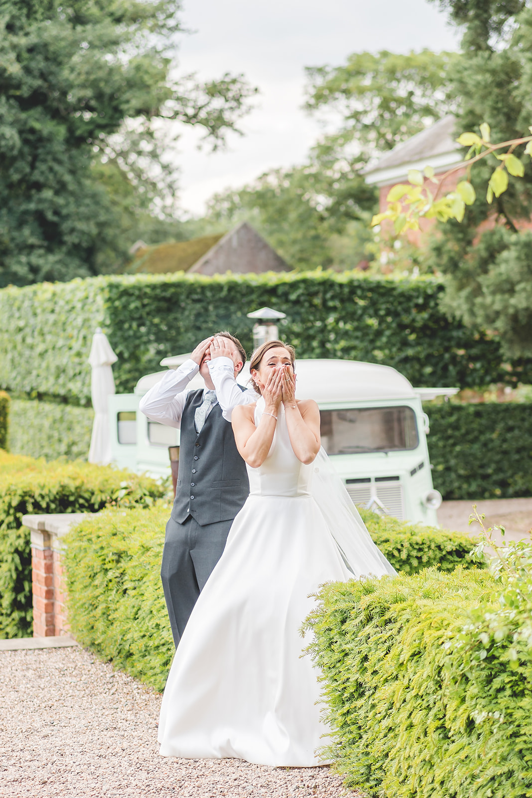 Hot pinks and coral wedding theme for classic English June wedding at Iscoyd Park by Sarah Horton Photography