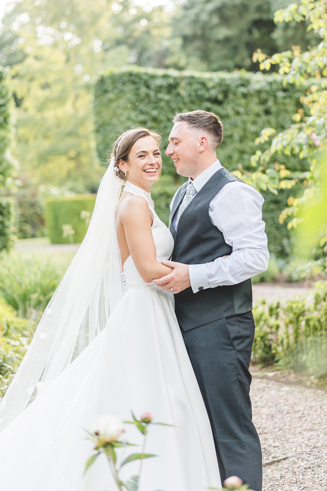 Hot pinks and coral wedding theme for classic English June wedding at Iscoyd Park by Sarah Horton Photography