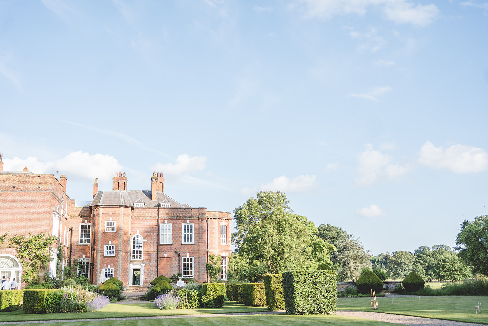 Hot pinks and coral wedding theme for classic English June wedding at Iscoyd Park by Sarah Horton Photography