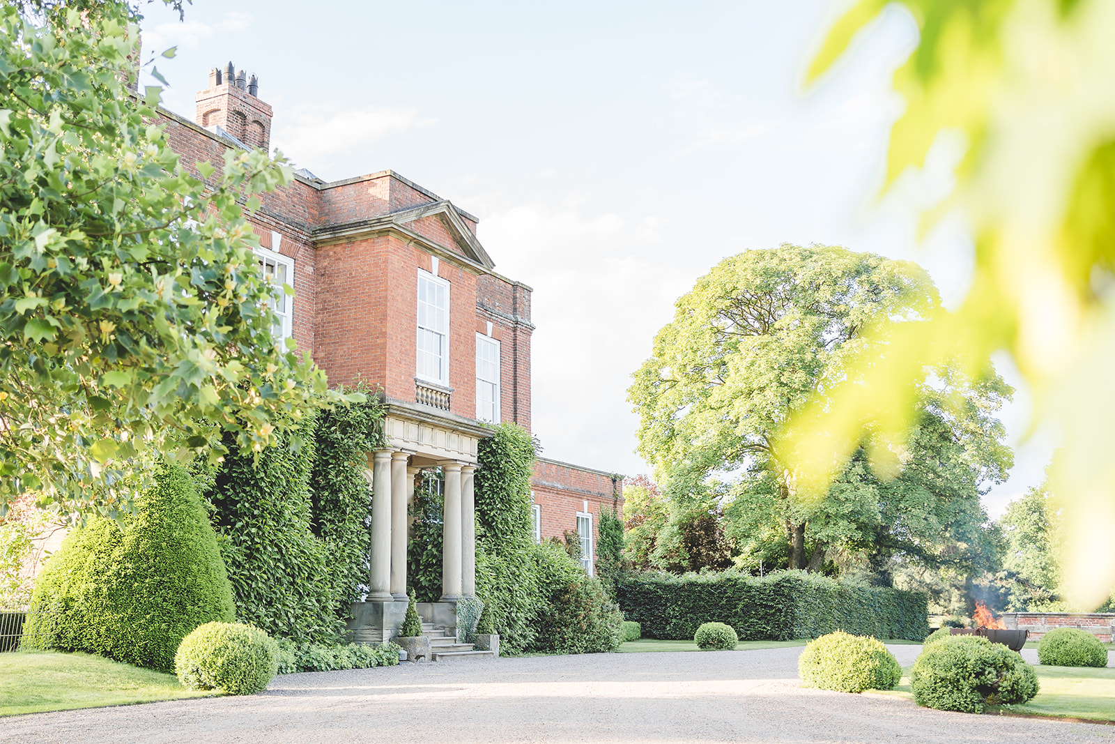 Hot pinks and coral wedding theme for classic English June wedding at Iscoyd Park by Sarah Horton Photography