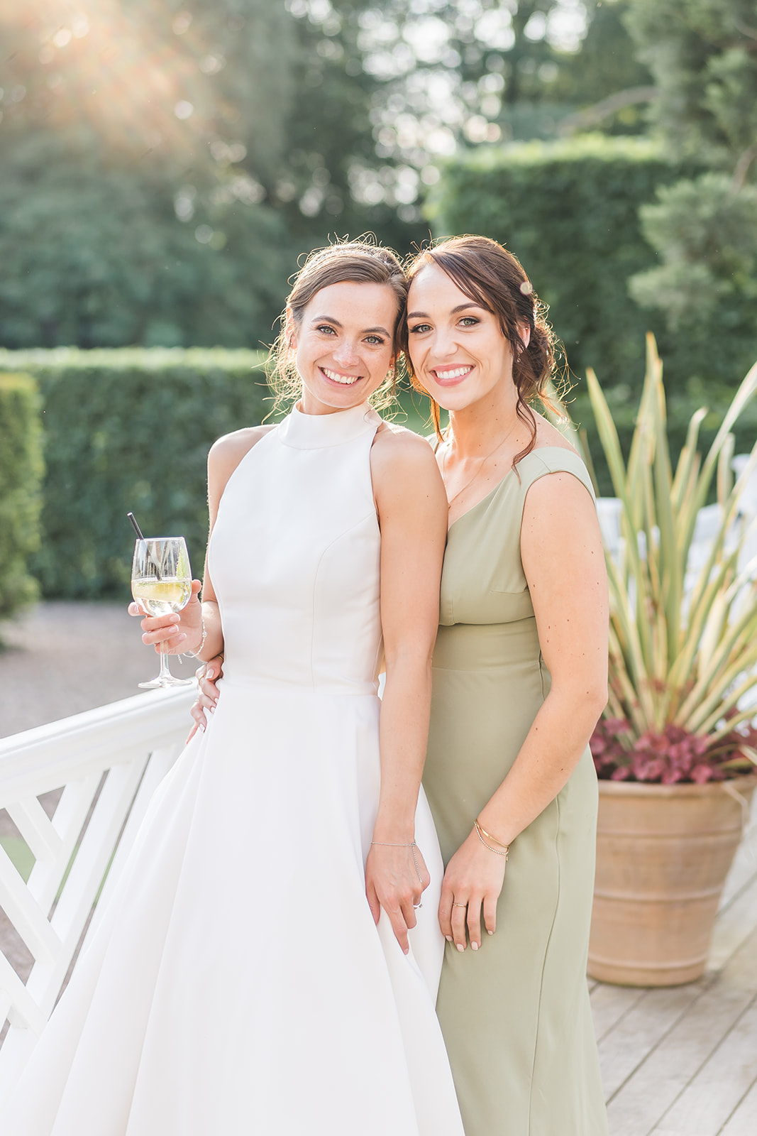 Hot pinks and coral wedding theme for classic English June wedding at Iscoyd Park by Sarah Horton Photography