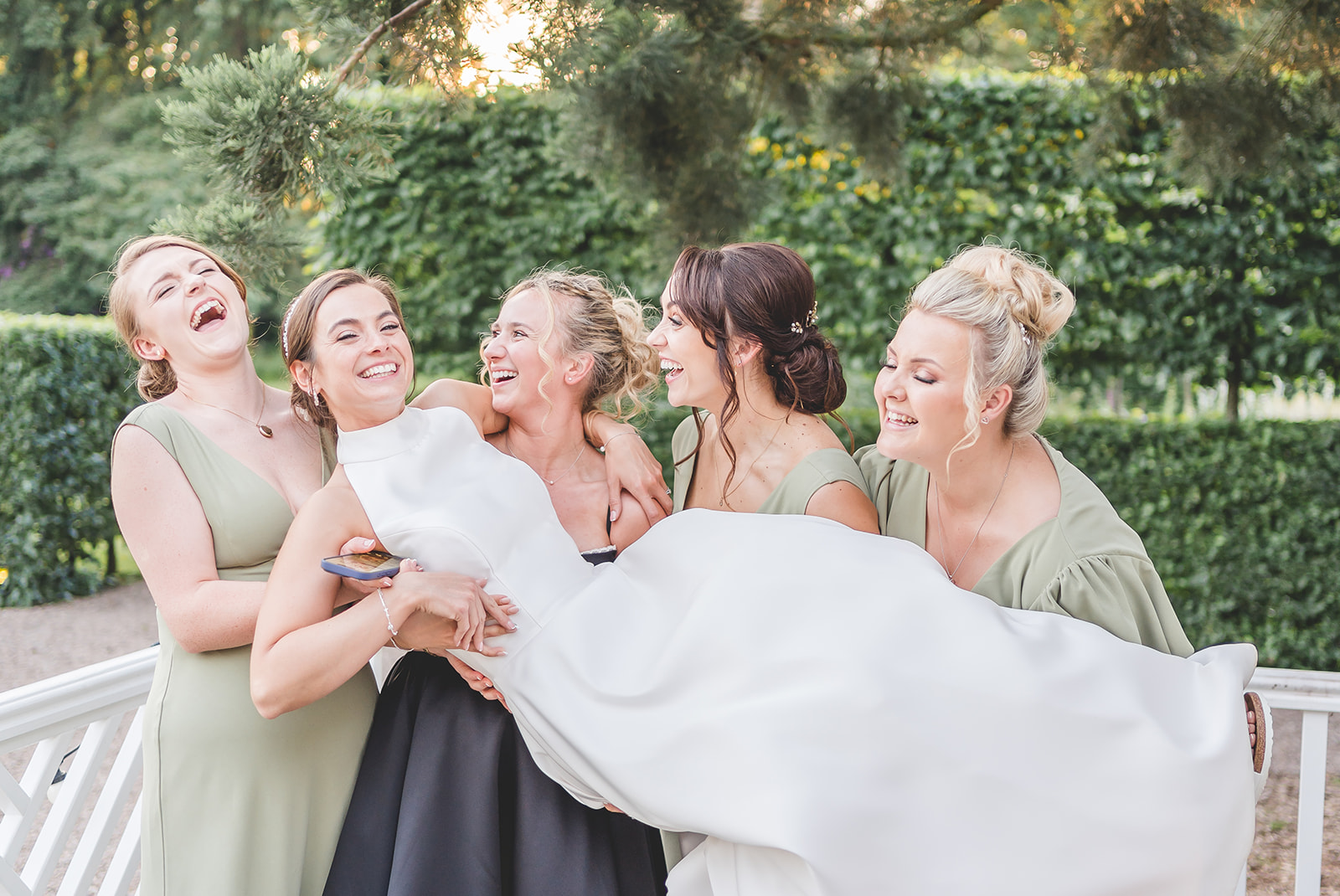 Hot pinks and coral wedding theme for classic English June wedding at Iscoyd Park by Sarah Horton Photography