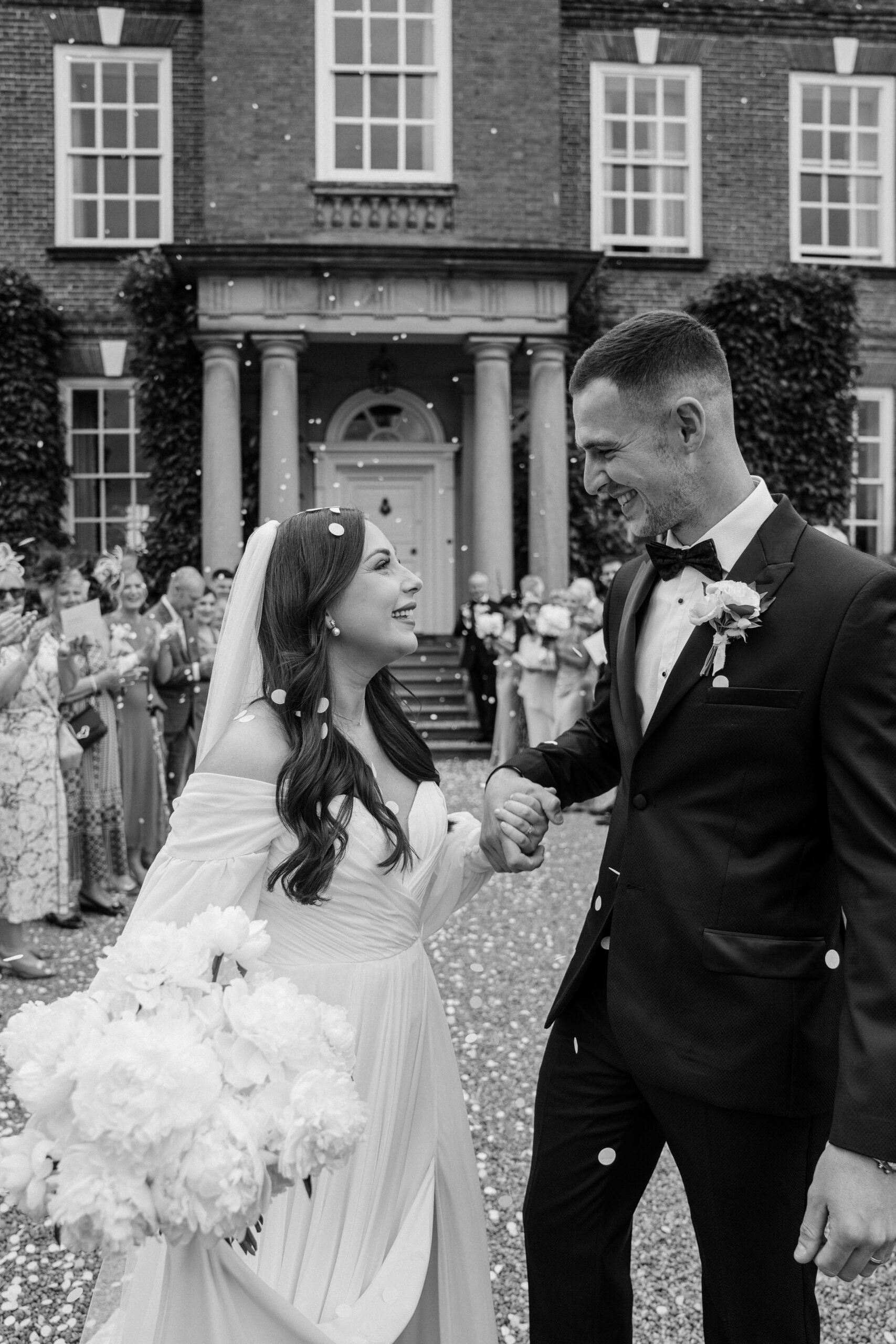 Voluptuous White Wedding Florals at a June Iscoyd Park wedding by Jessica Raphael Photography