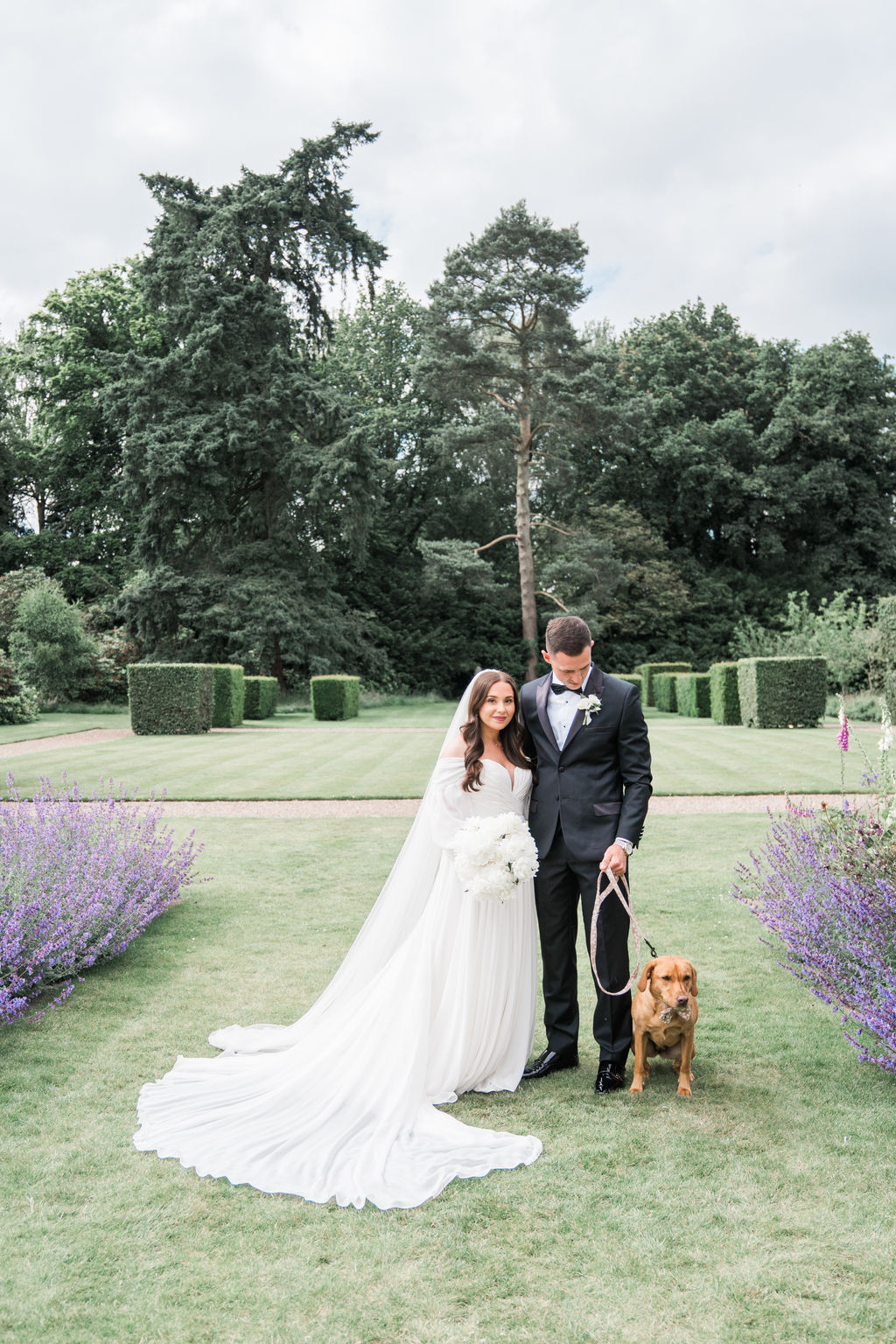 Voluptuous White Wedding Florals at a June Iscoyd Park wedding by Jessica Raphael Photography