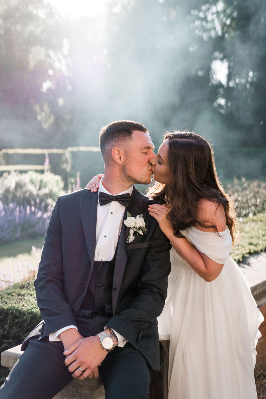 Voluptuous White Wedding Florals at a June Iscoyd Park wedding by Jessica Raphael Photography