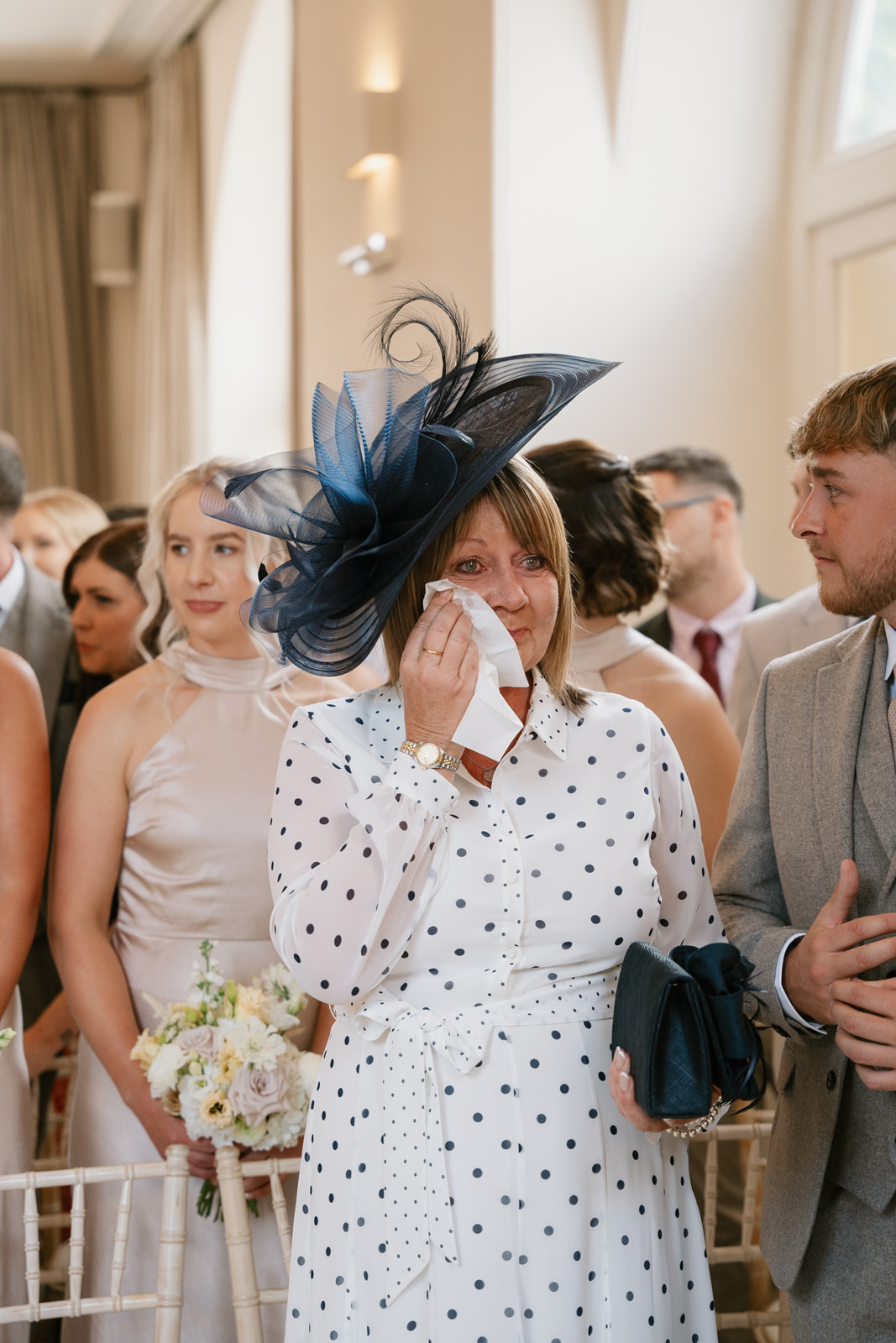 Oversized bows and mocha wedding scheme at this classic English country wedding by Toria Frances Photography