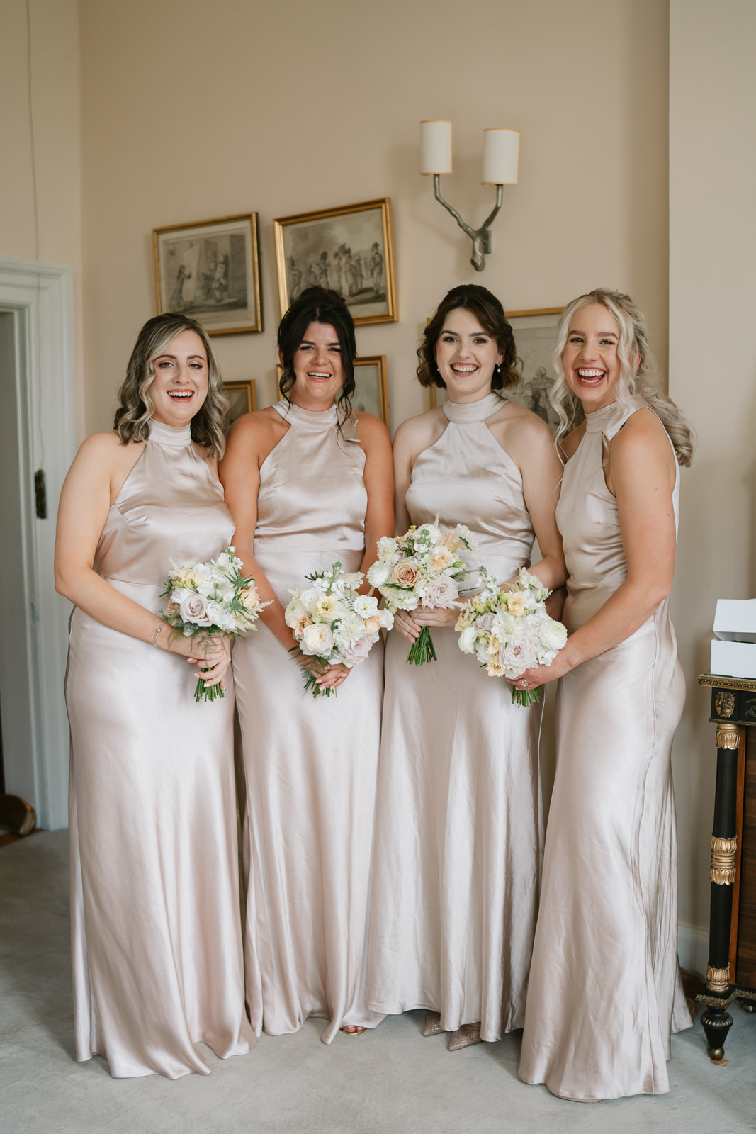 Oversized bows and mocha wedding scheme at this classic English country wedding by Toria Frances Photography