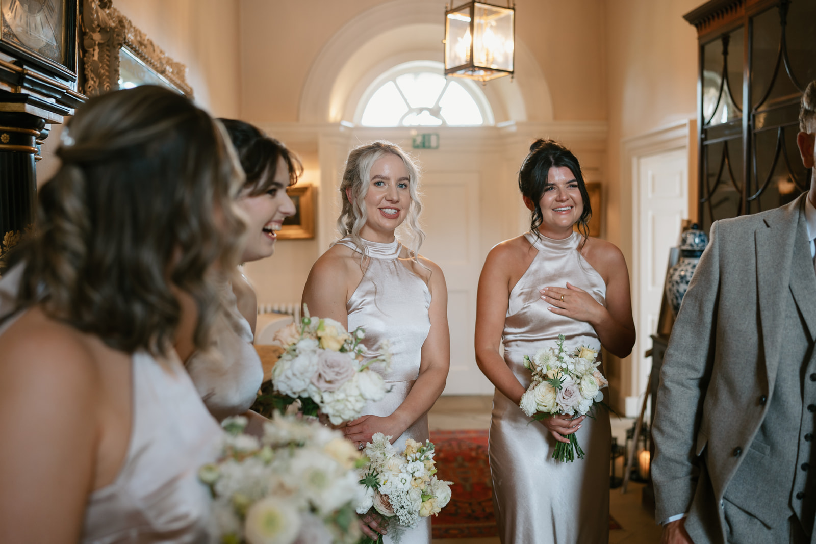 Oversized bows and mocha wedding scheme at this classic English country wedding by Toria Frances Photography