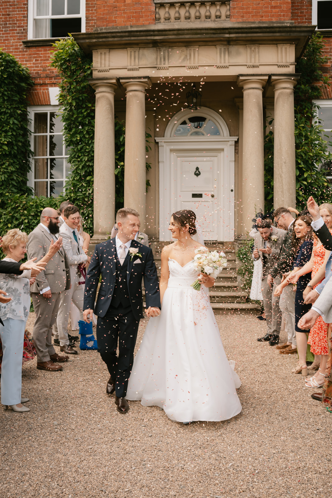 Oversized bows and mocha wedding scheme at this classic English country wedding by Toria Frances Photography