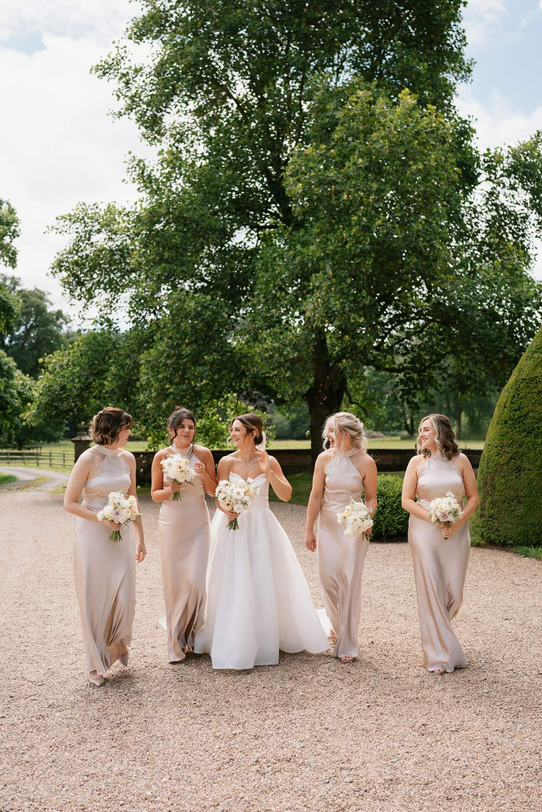 Oversized bows and mocha wedding scheme at this classic English country wedding by Toria Frances Photography