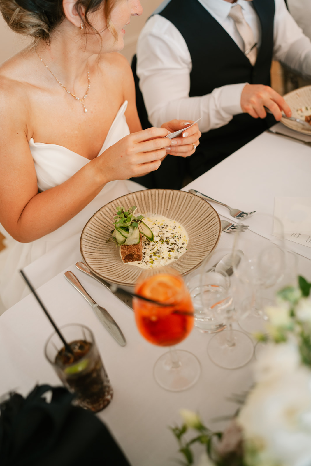 Oversized bows and mocha wedding scheme at this classic English country wedding by Toria Frances Photography