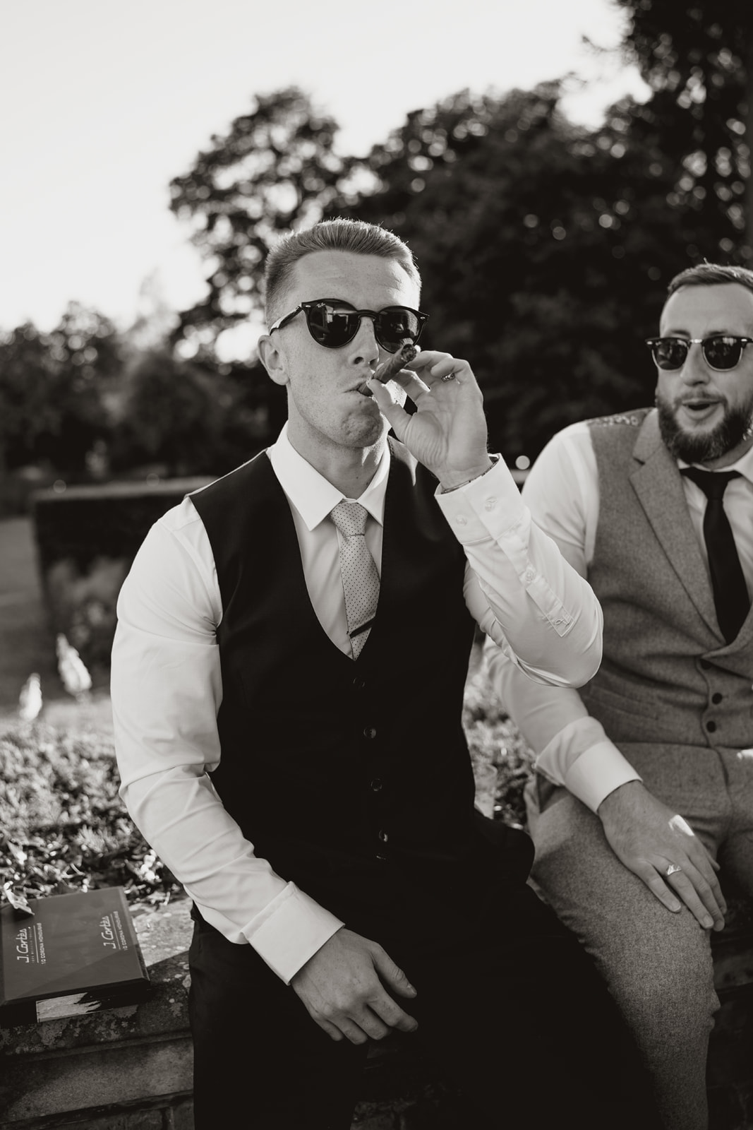 Oversized bows and mocha wedding scheme at this classic English country wedding by Toria Frances Photography