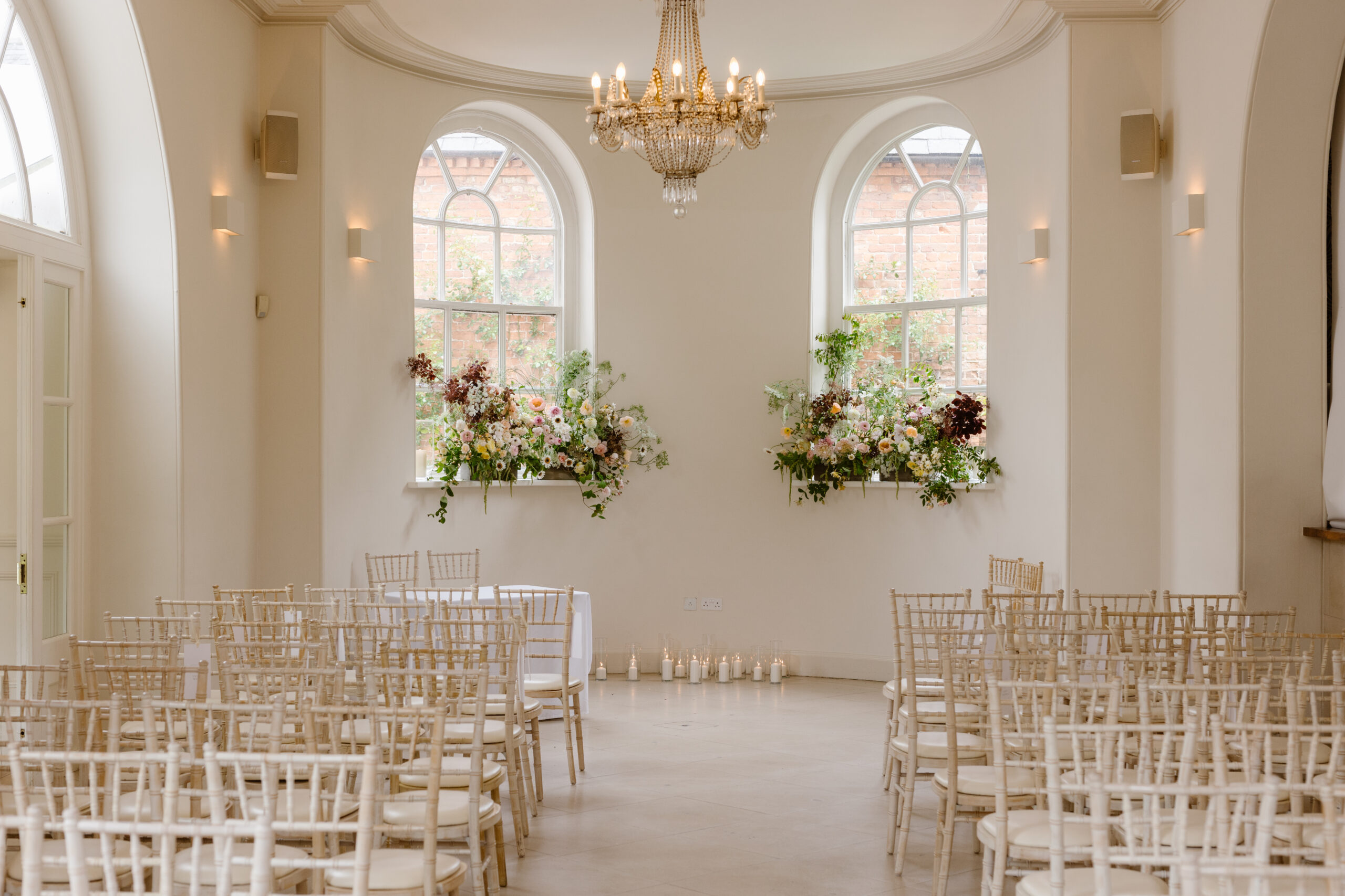 Soft peach meadow inspired Summer wedding at Iscoyd Park by Agnes Black Photography.