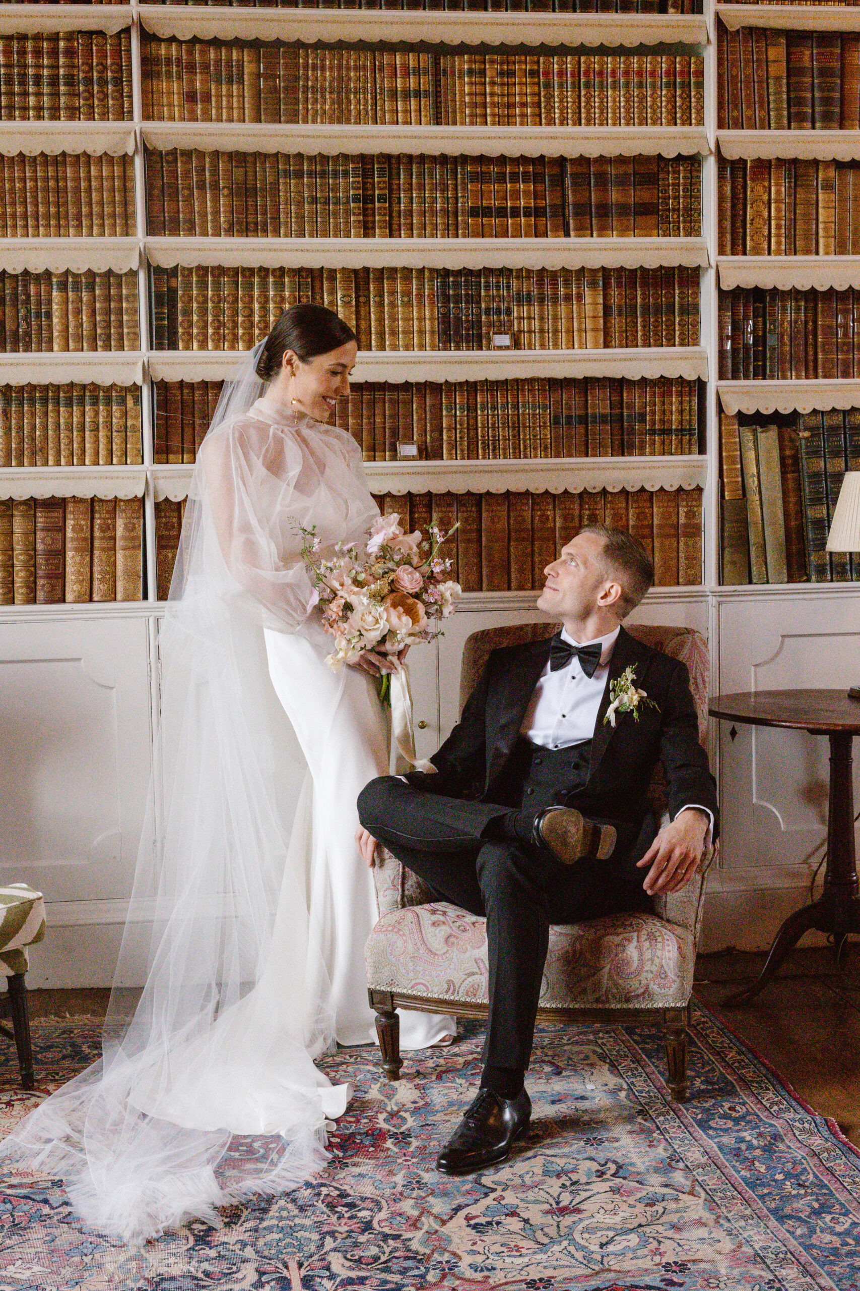 Soft peach meadow inspired Summer wedding at Iscoyd Park by Agnes Black Photography.