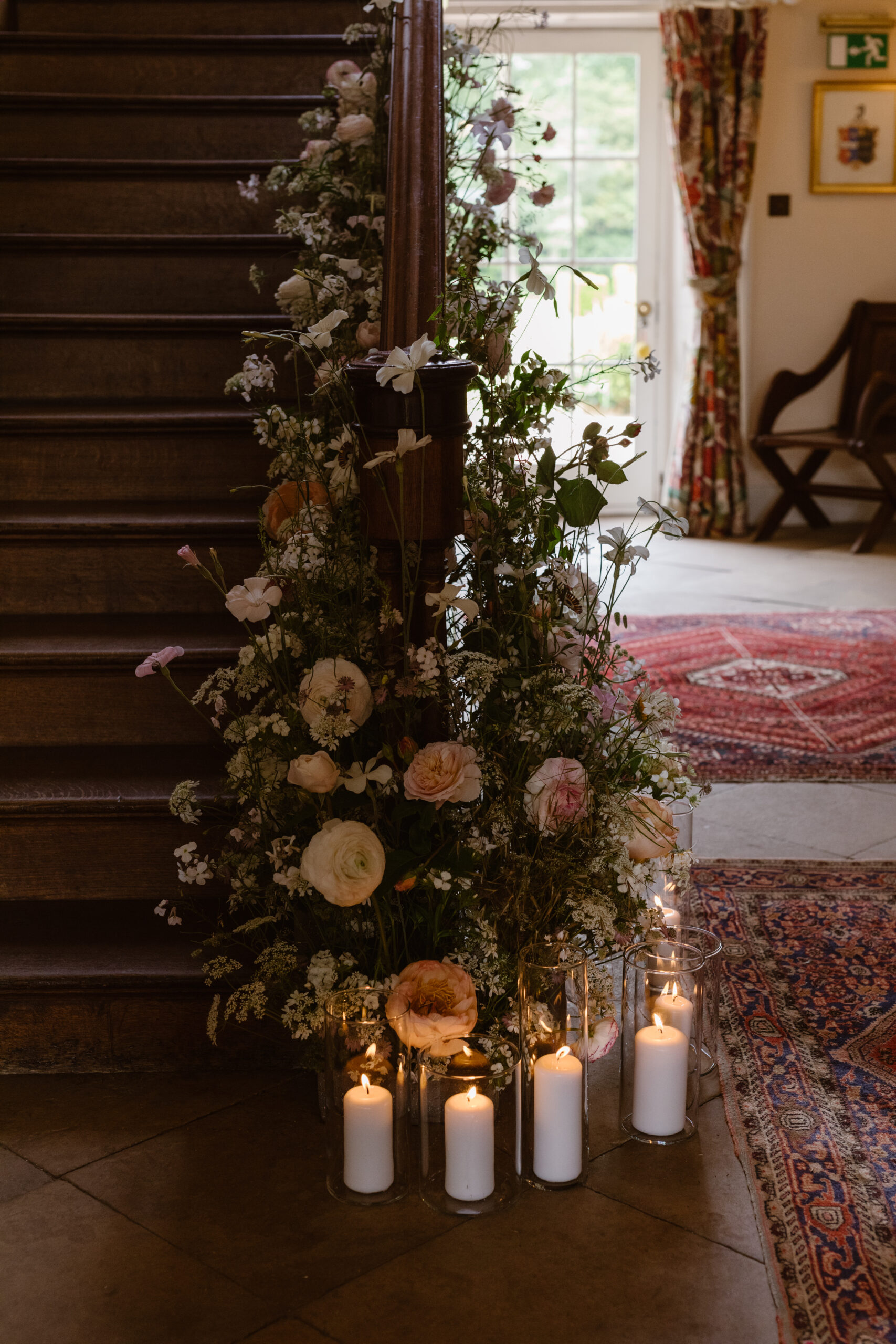 Soft peach meadow inspired Summer wedding at Iscoyd Park by Agnes Black Photography.