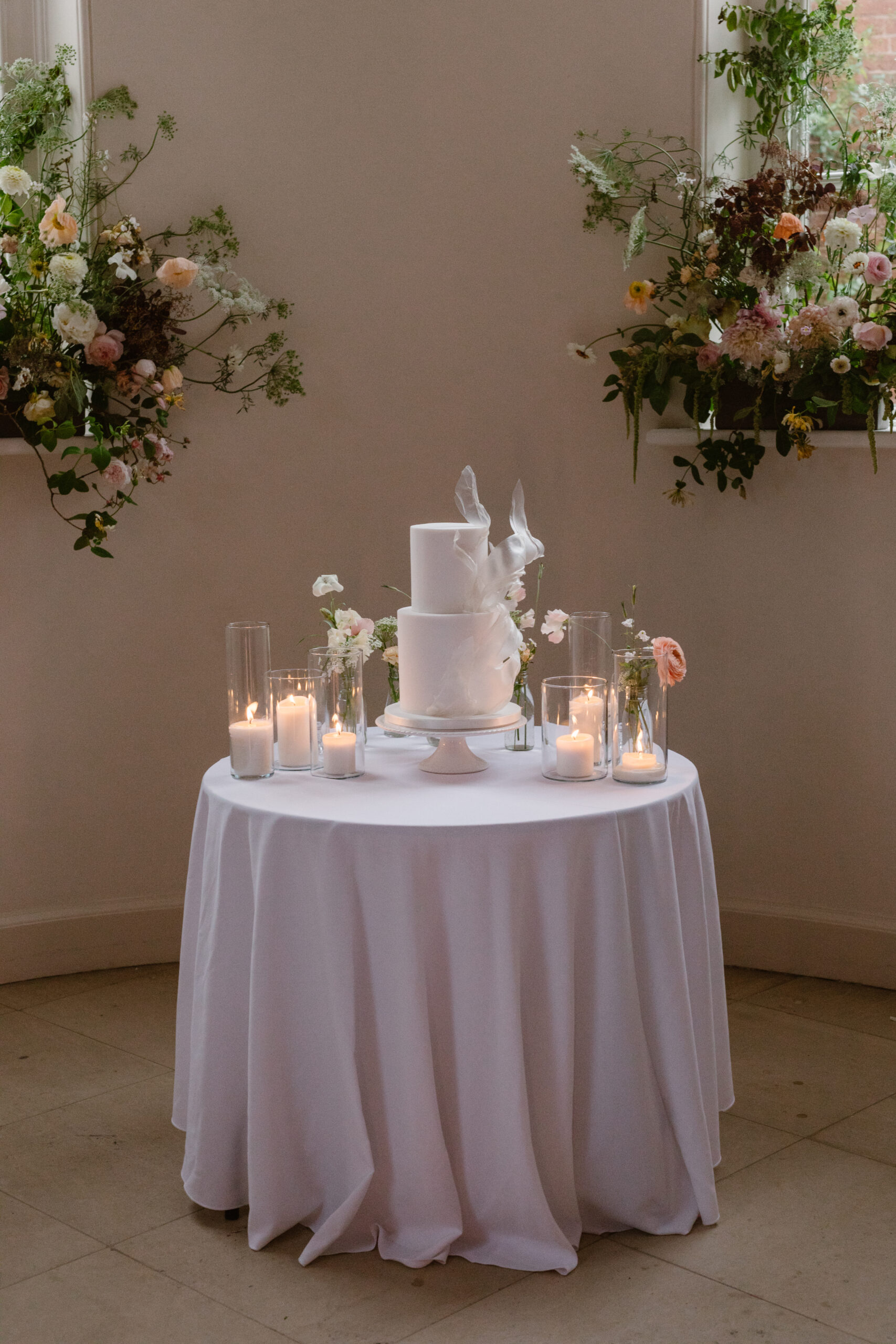 Soft peach meadow inspired Summer wedding at Iscoyd Park by Agnes Black Photography.