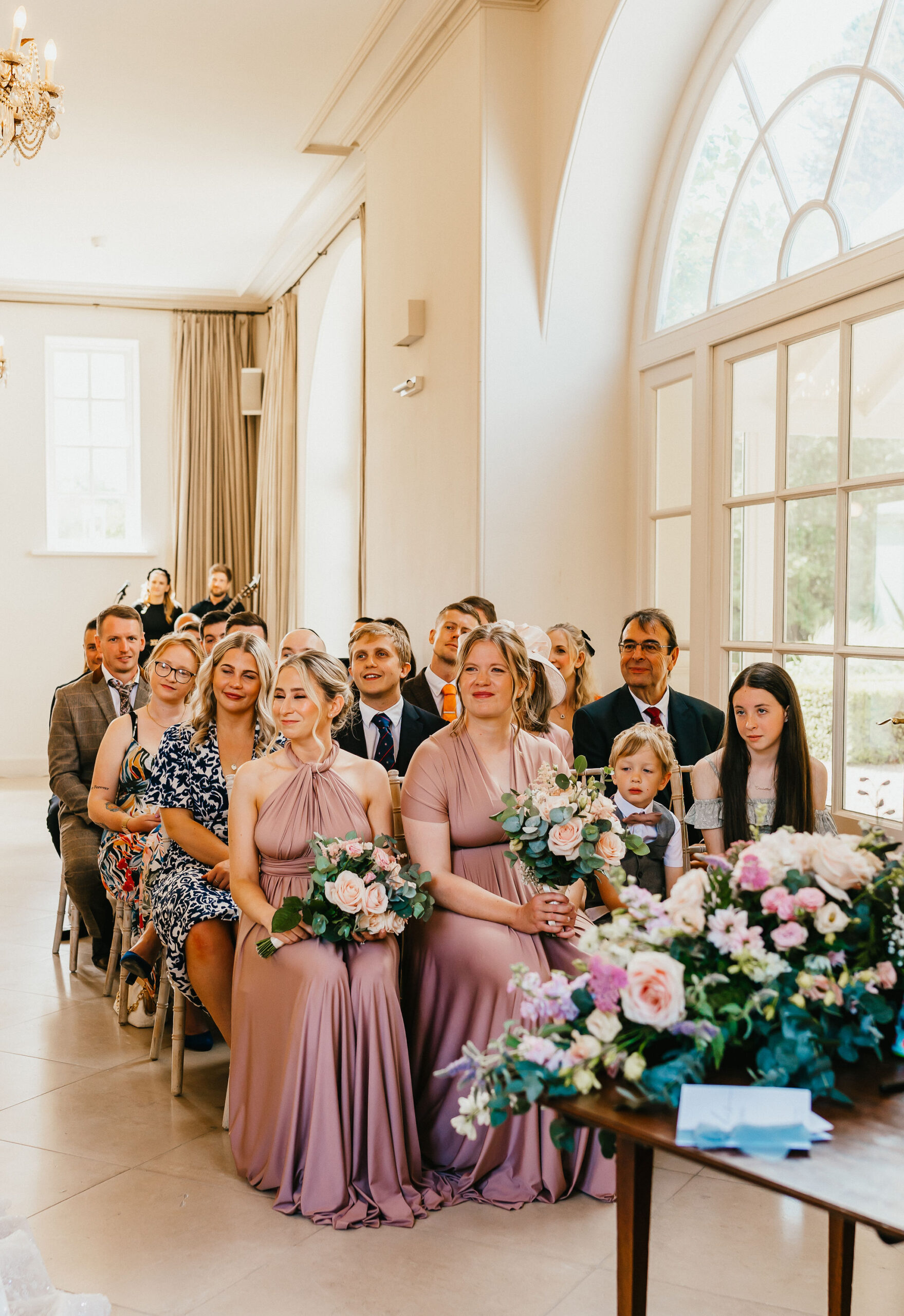 Pink July Roses for a Summer Wedding at Exclusive Use Country House Venue by Jessica Hopwood Photography