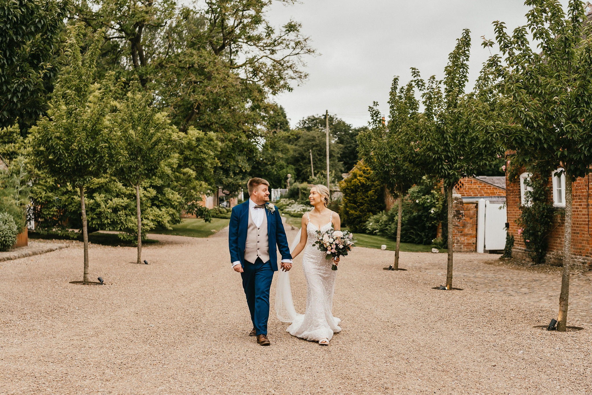 Pink July Roses for a Summer Wedding at Exclusive Use Country House Venue by Jessica Hopwood Photography