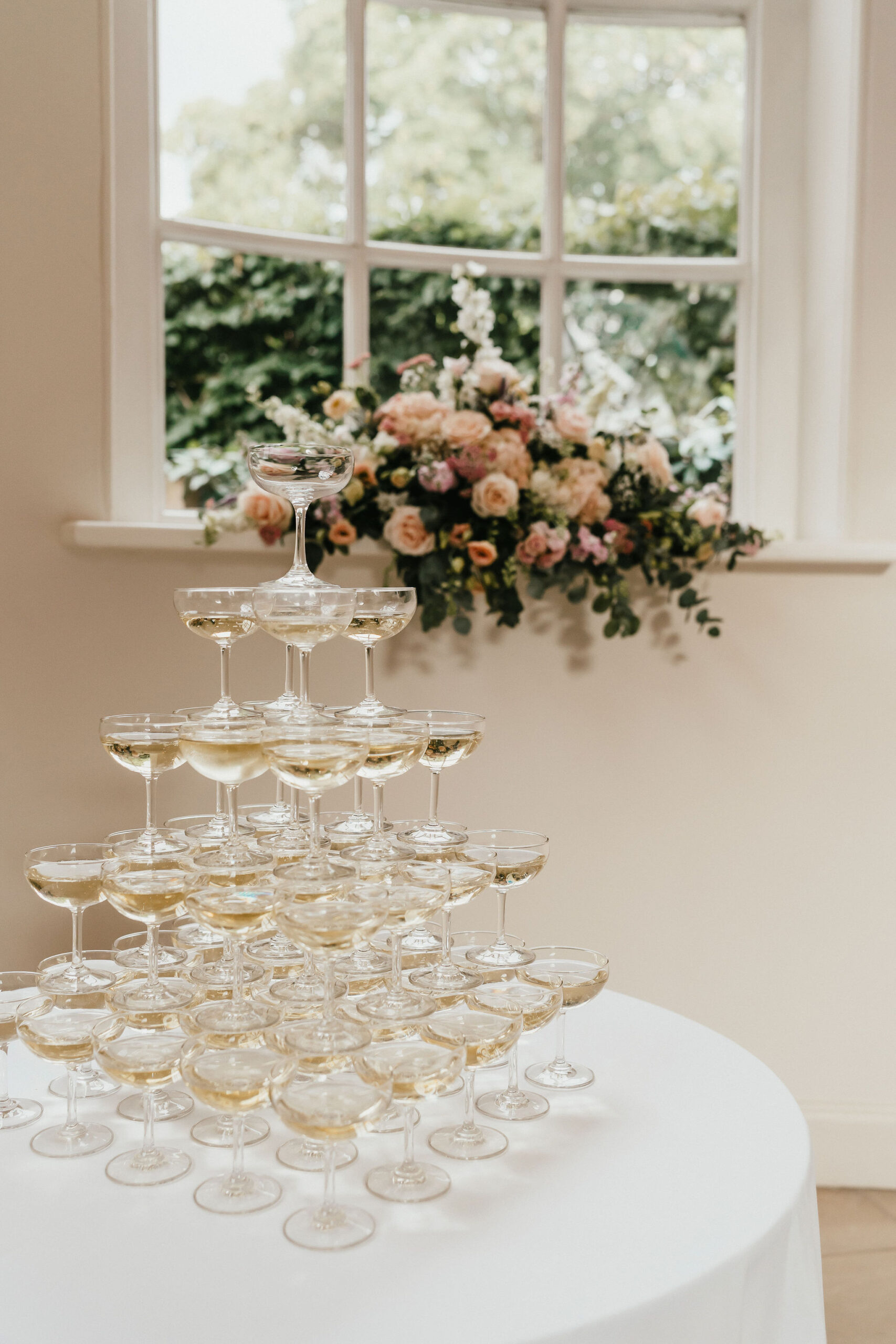 Pink July Roses for a Summer Wedding at Exclusive Use Country House Venue by Jessica Hopwood Photography