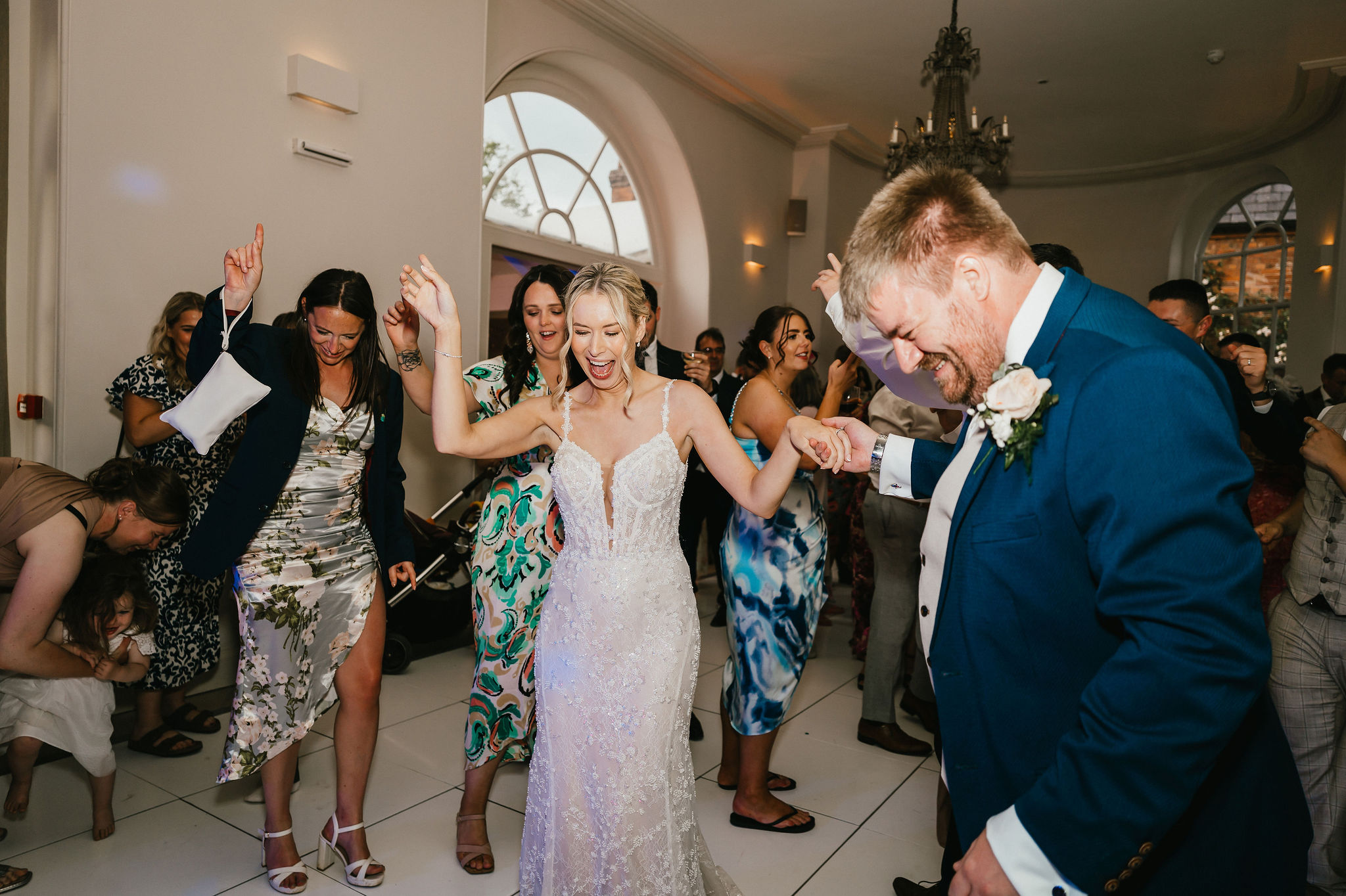 Pink July Roses for a Summer Wedding at Exclusive Use Country House Venue by Jessica Hopwood Photography