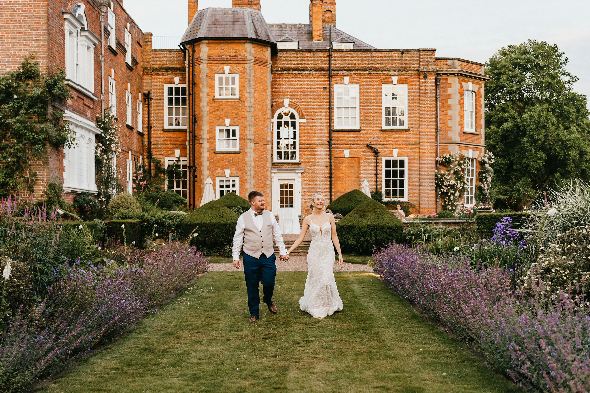 Pink July Roses for a Summer Wedding at Exclusive Use Country House Venue by Jessica Hopwood Photography