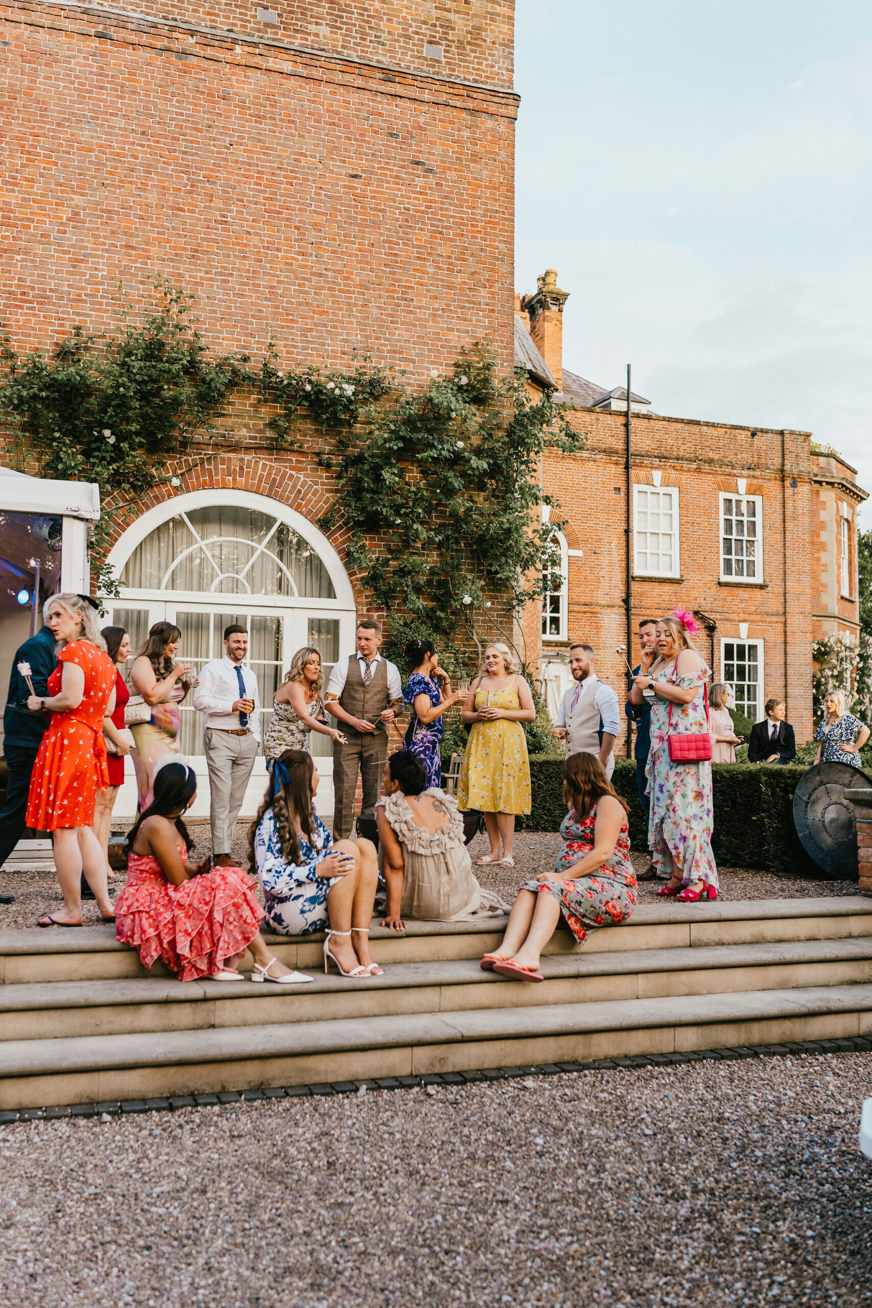 Pink July Roses for a Summer Wedding at Exclusive Use Country House Venue by Jessica Hopwood Photography