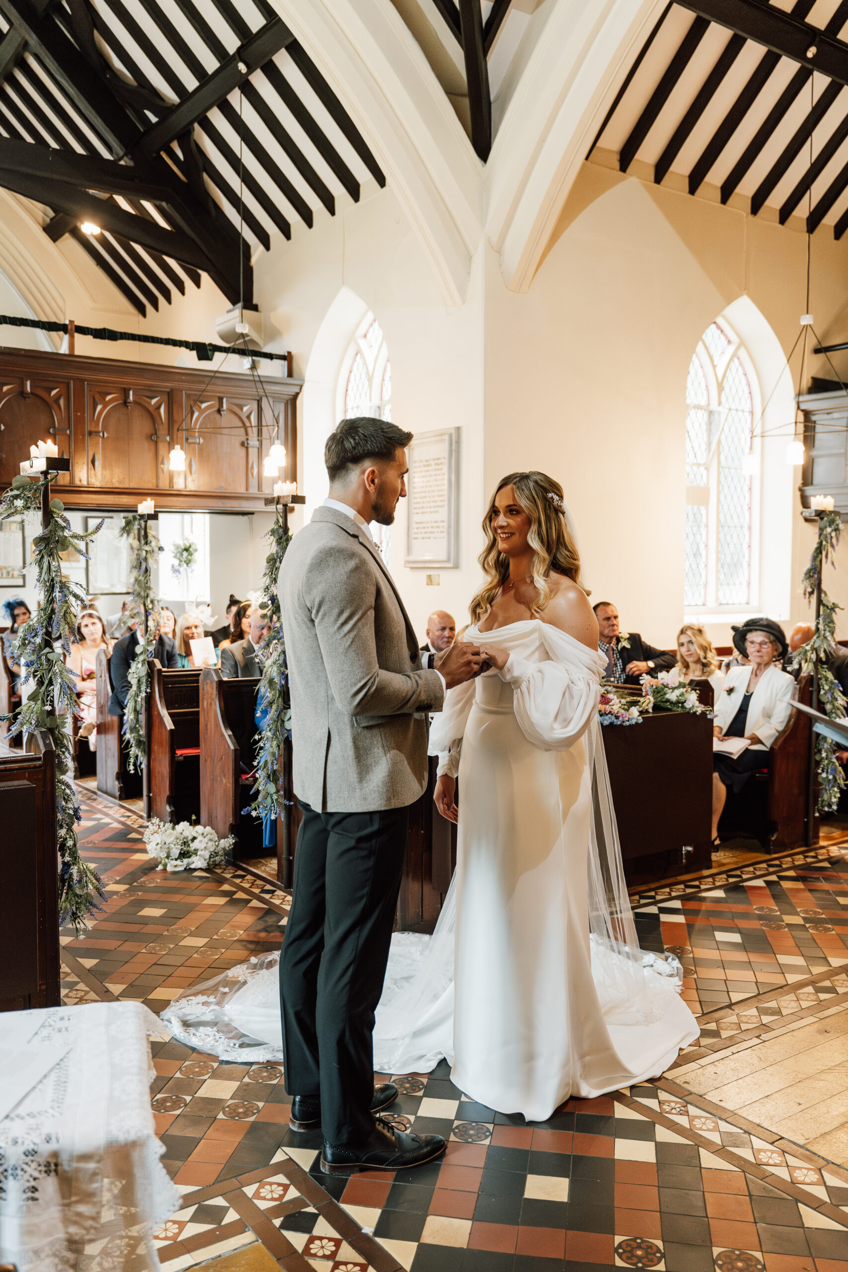 Wildflower inspired UK wedding at exclusive use Georgian Iscoyd Park by The Wedding Guy Photography