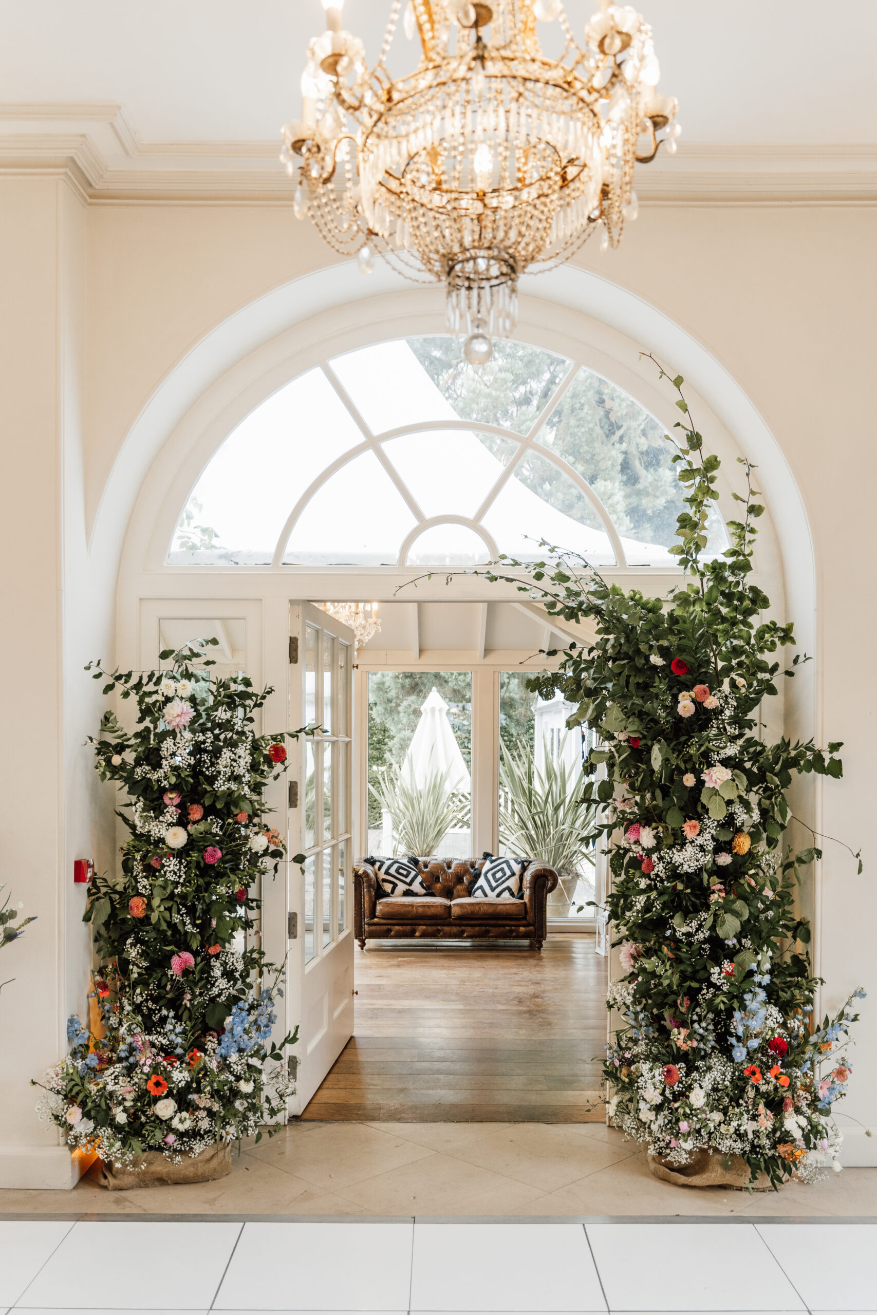 Wildflower inspired UK wedding at exclusive use Georgian Iscoyd Park by The Wedding Guy Photography