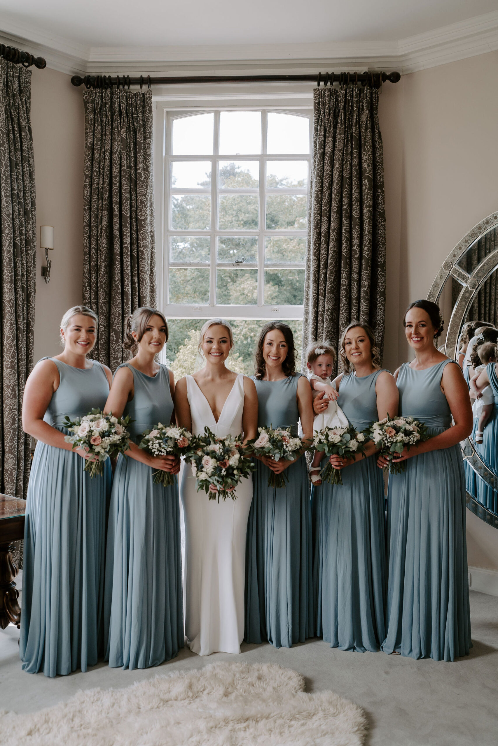 Summer elegance at luxury British wedding venue Iscoyd Park by Lauren Juliette Photography