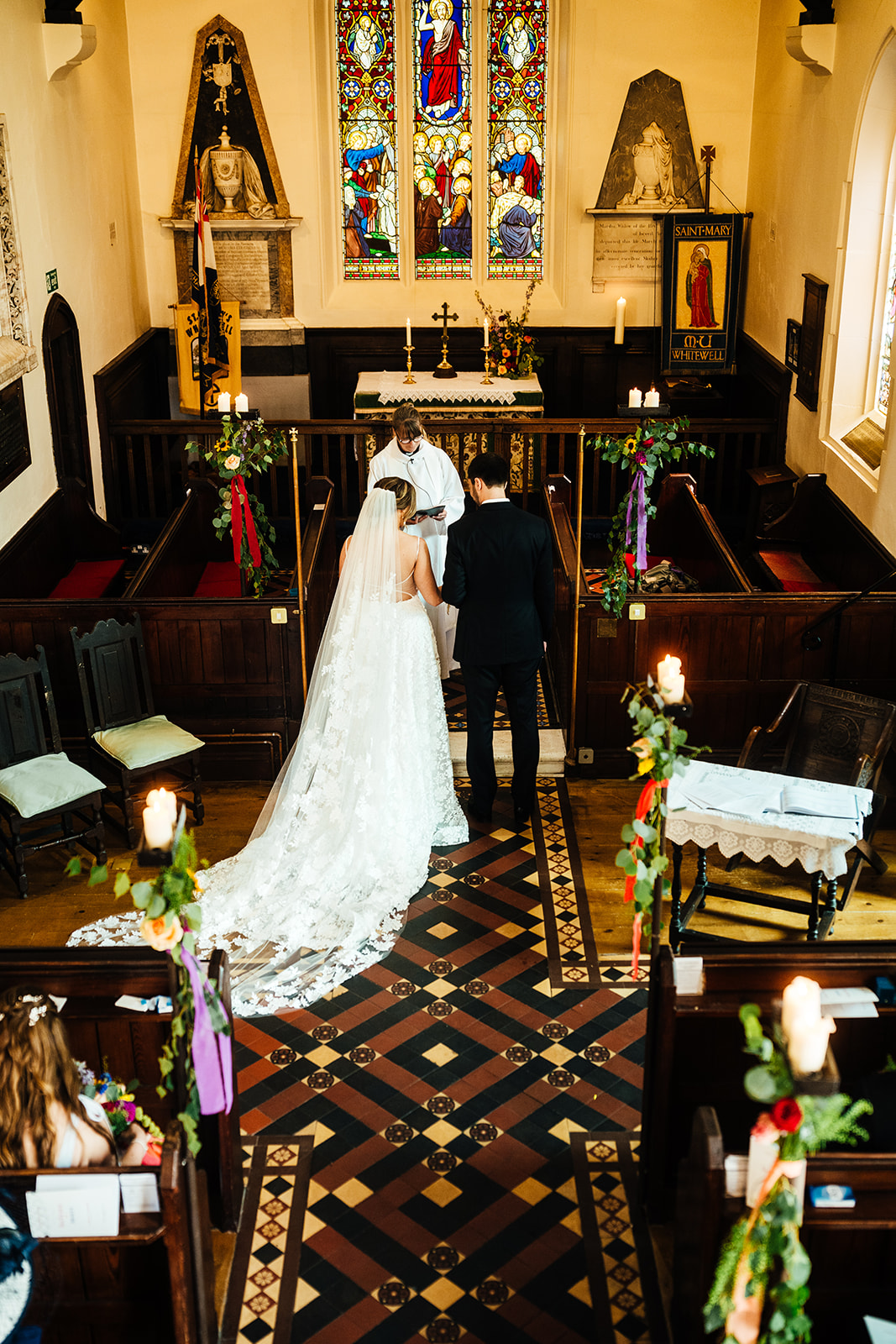 Colour pop juicy fruit wedding at luxury UK venue Iscoyd Park by Hannah Hall Photography.