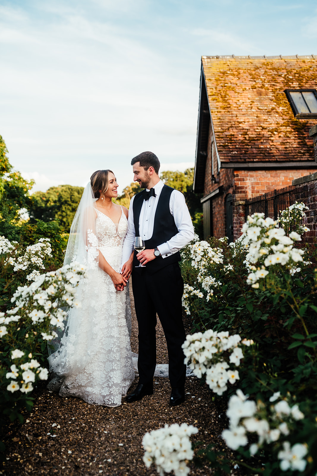 Colour pop juicy fruit wedding at luxury UK venue Iscoyd Park by Hannah Hall Photography.