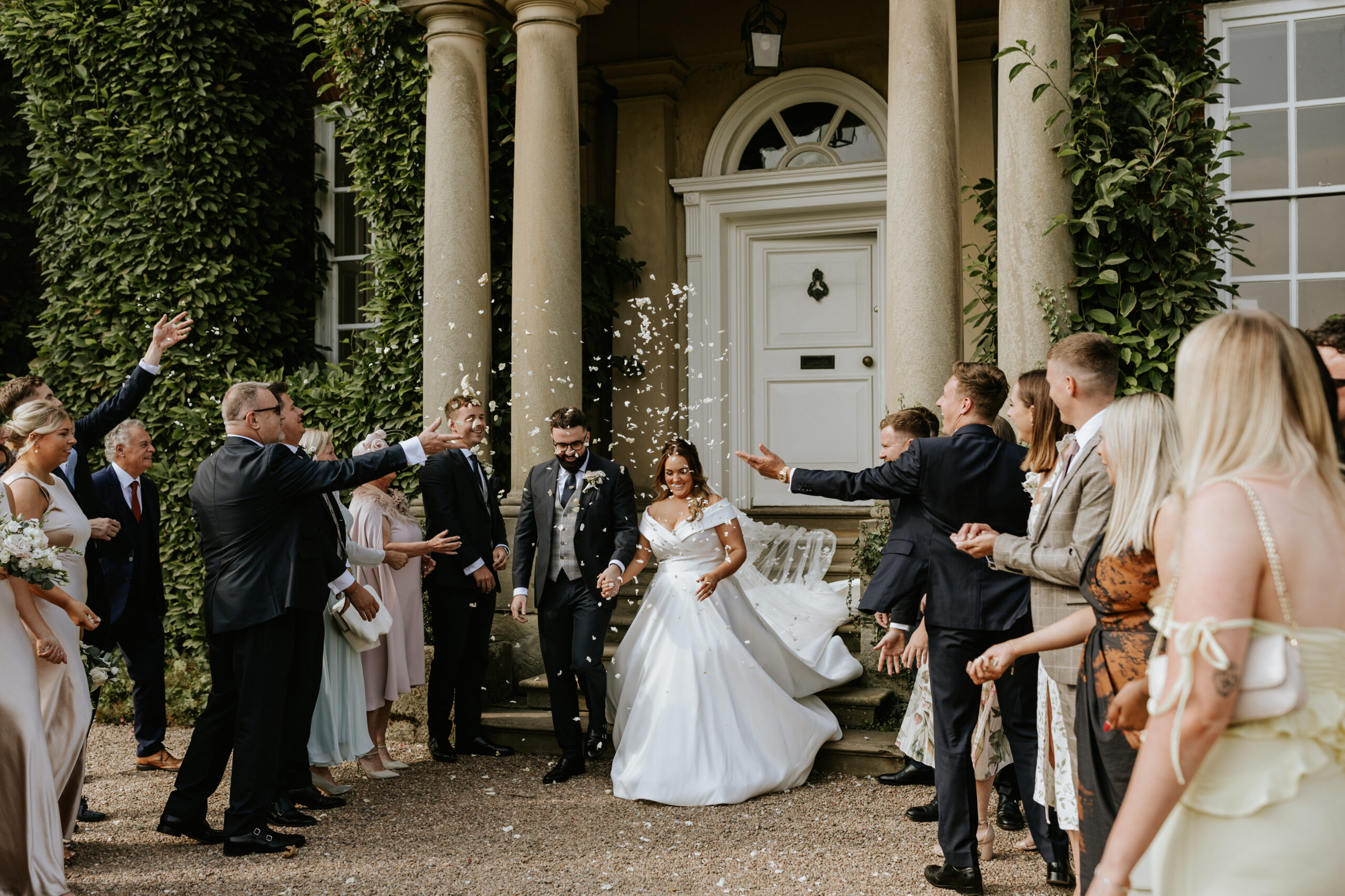 Check out this outdoor September British wedding at Iscoyd Park by Lucy G Photography