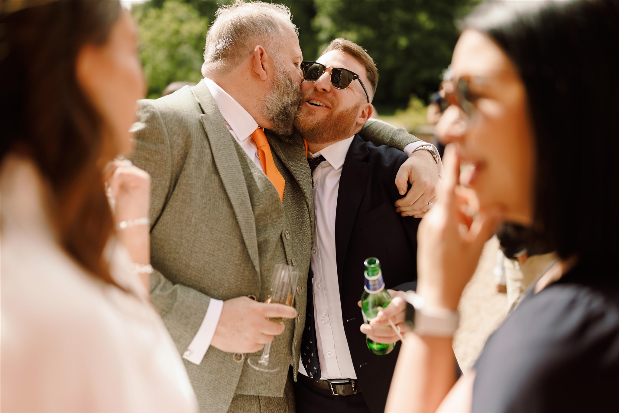 Red hot red romance at Iscoyd Park with an outdoor summer wedding at this exclusive venue