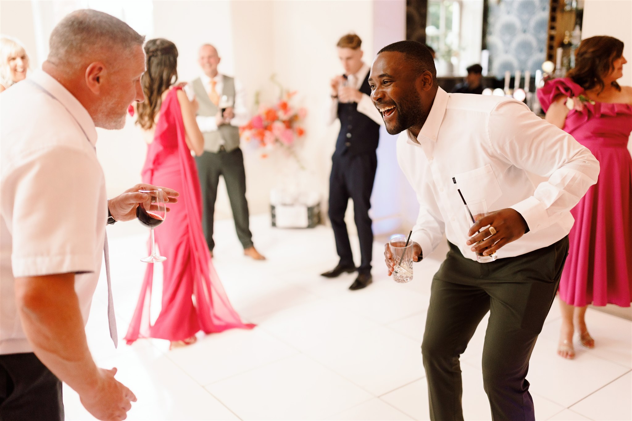 Red hot red romance at Iscoyd Park with an outdoor summer wedding at this exclusive venue