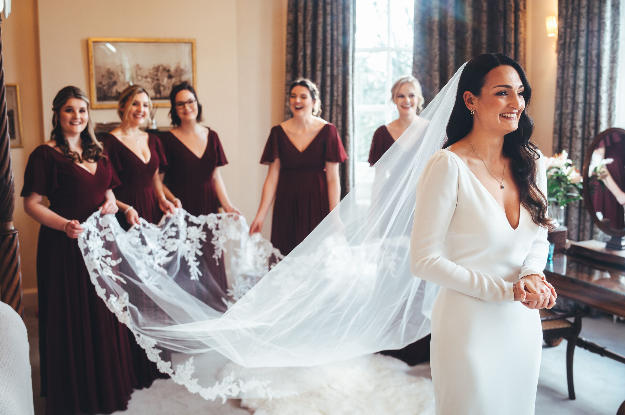 Festive Christmas Wedding at luxury UK venue Iscoyd Park by Inverve Photography