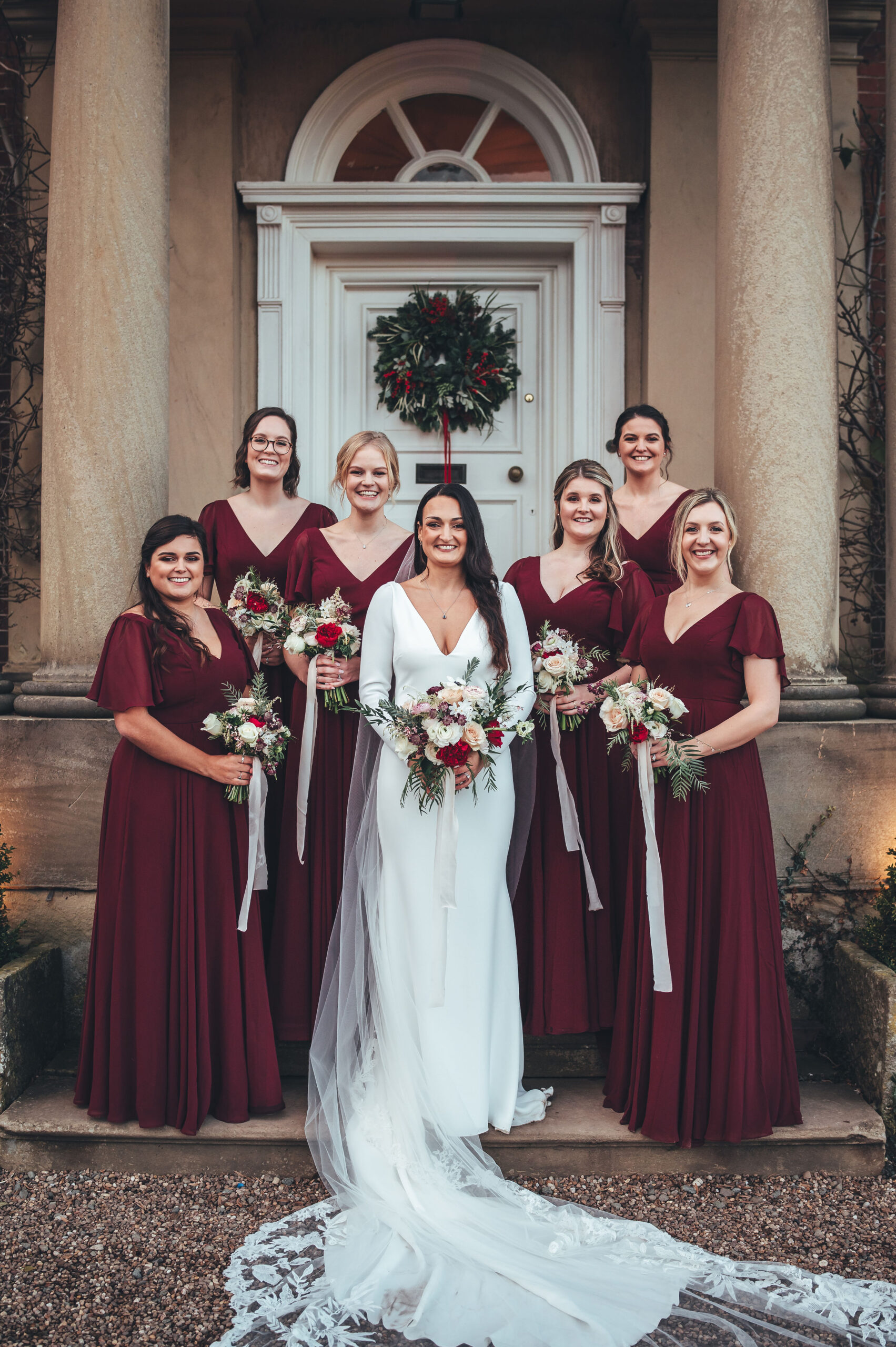 Festive Christmas Wedding at luxury UK venue Iscoyd Park by Inverve Photography