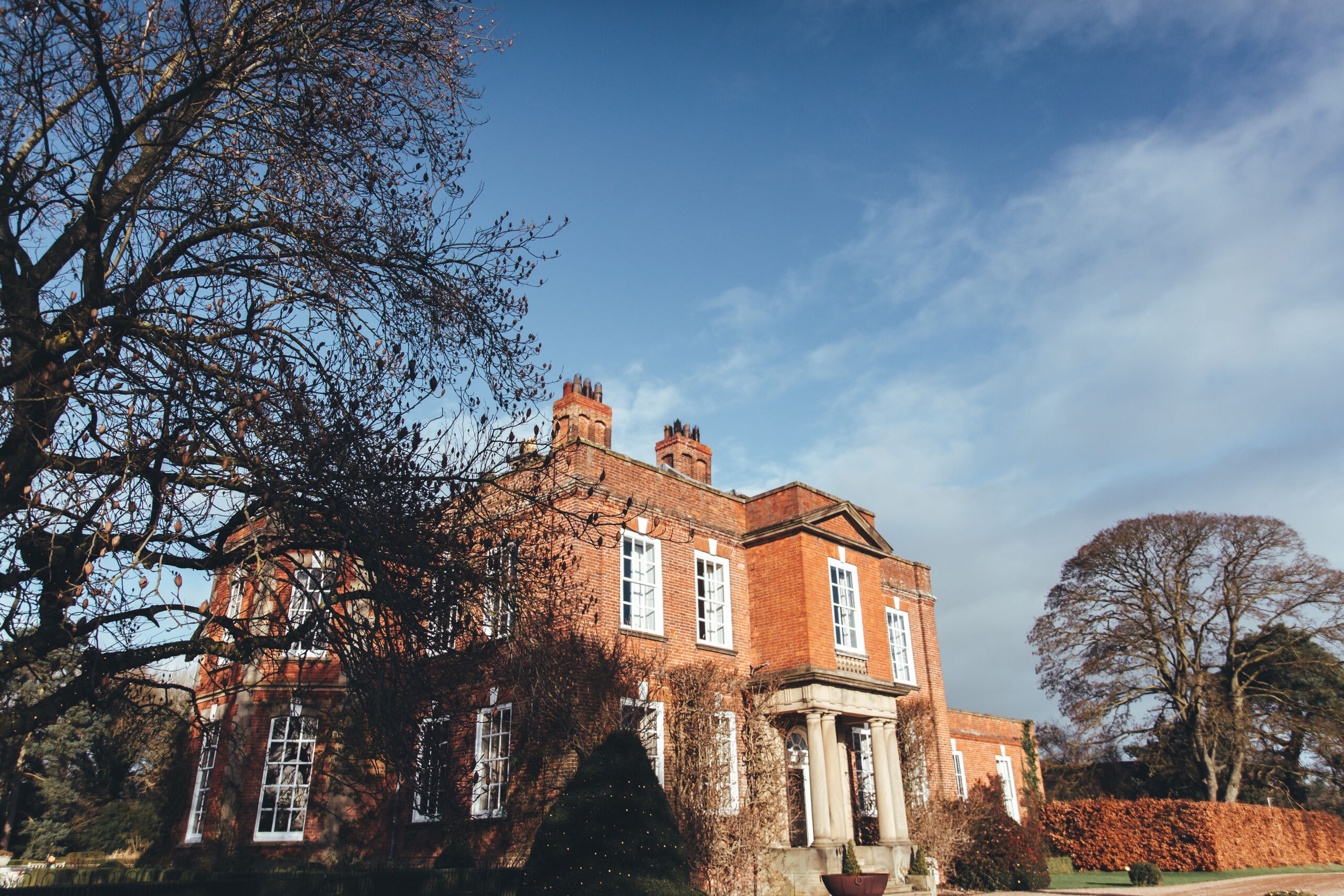 Festive Christmas Wedding at luxury UK venue Iscoyd Park by Inverve Photography