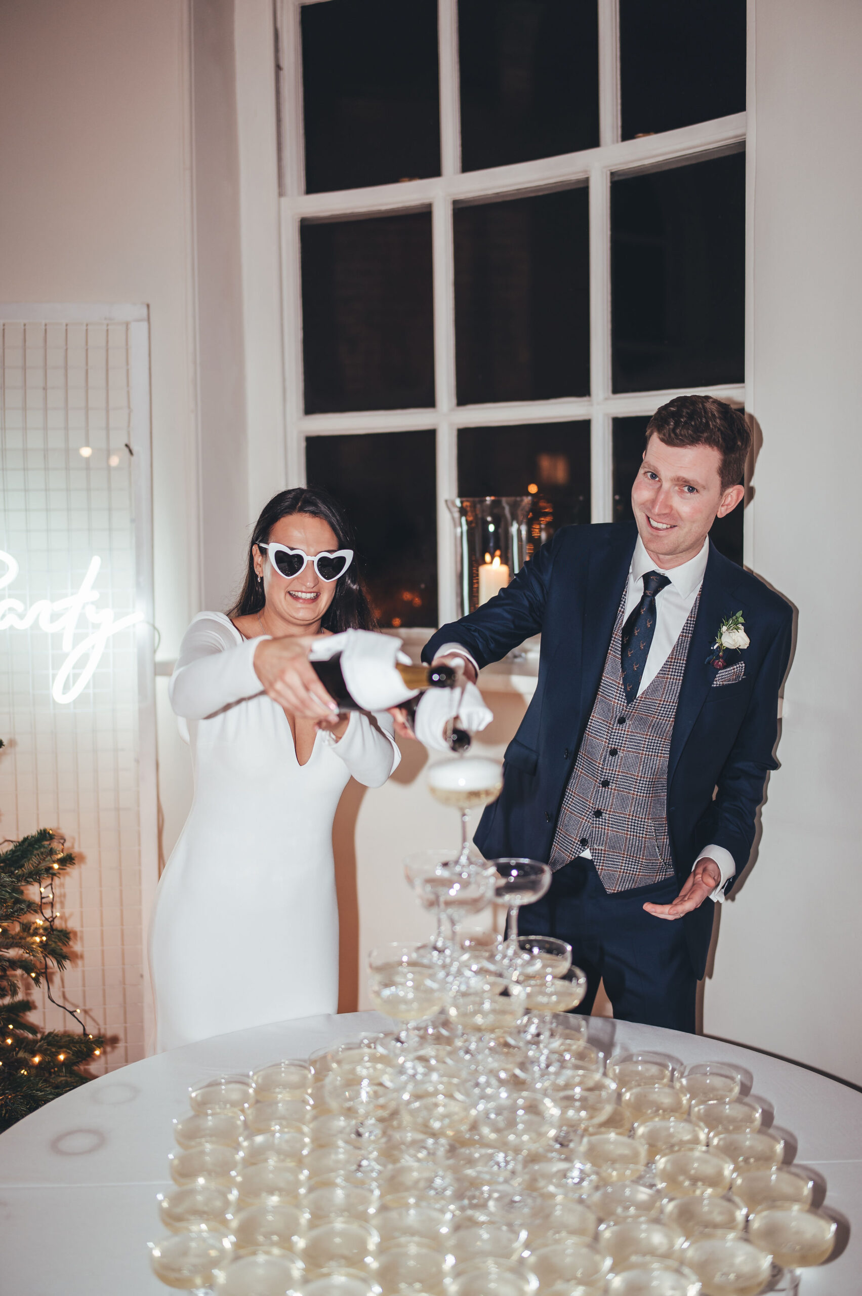 Festive Christmas Wedding at luxury UK venue Iscoyd Park by Inverve Photography