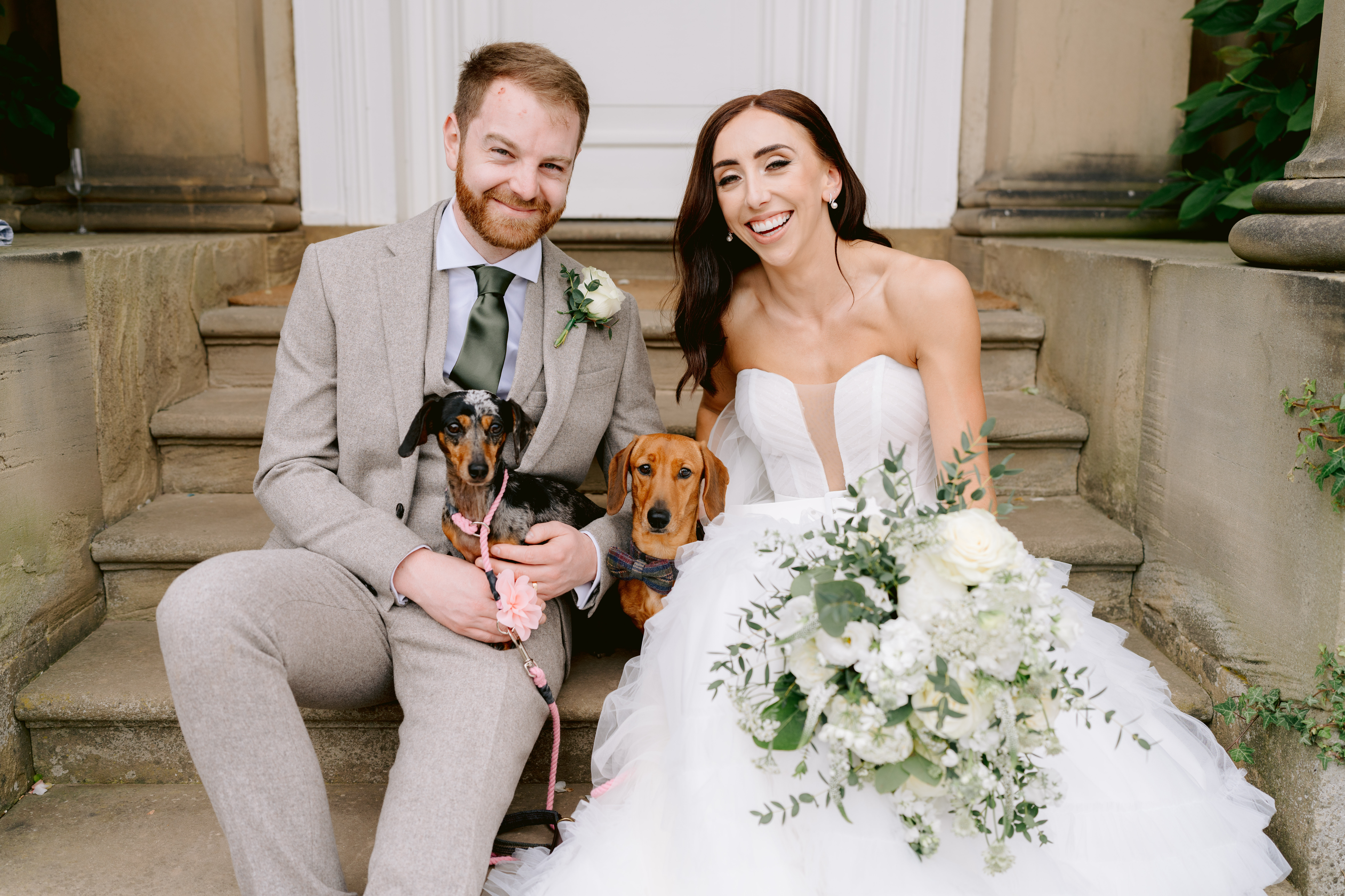 Emma & AronDon't miss this sequinned jumpsuit, sparkler exit, sexy wedding at Iscoyd Park by Tobiah Tayo Photography